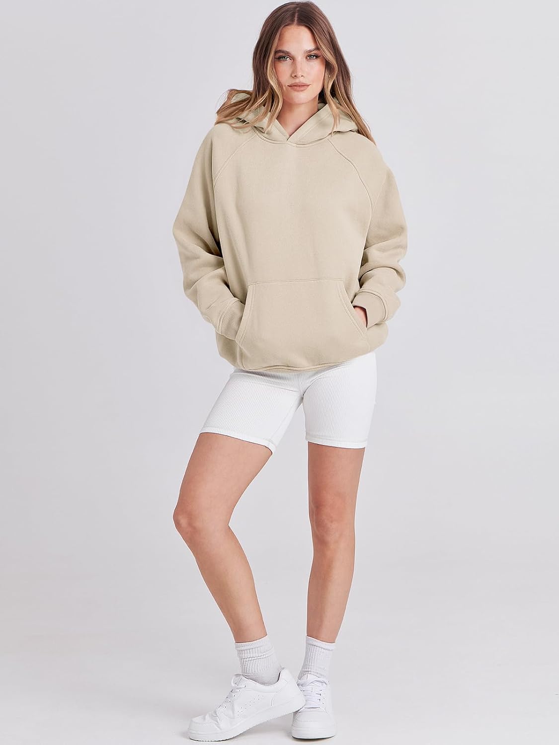 Women Hoodies Oversized Fleece Long Sleeve Comfy Casual Basic Pullover Sweatshirts 2025 Fall Outfits Y2K Clothes