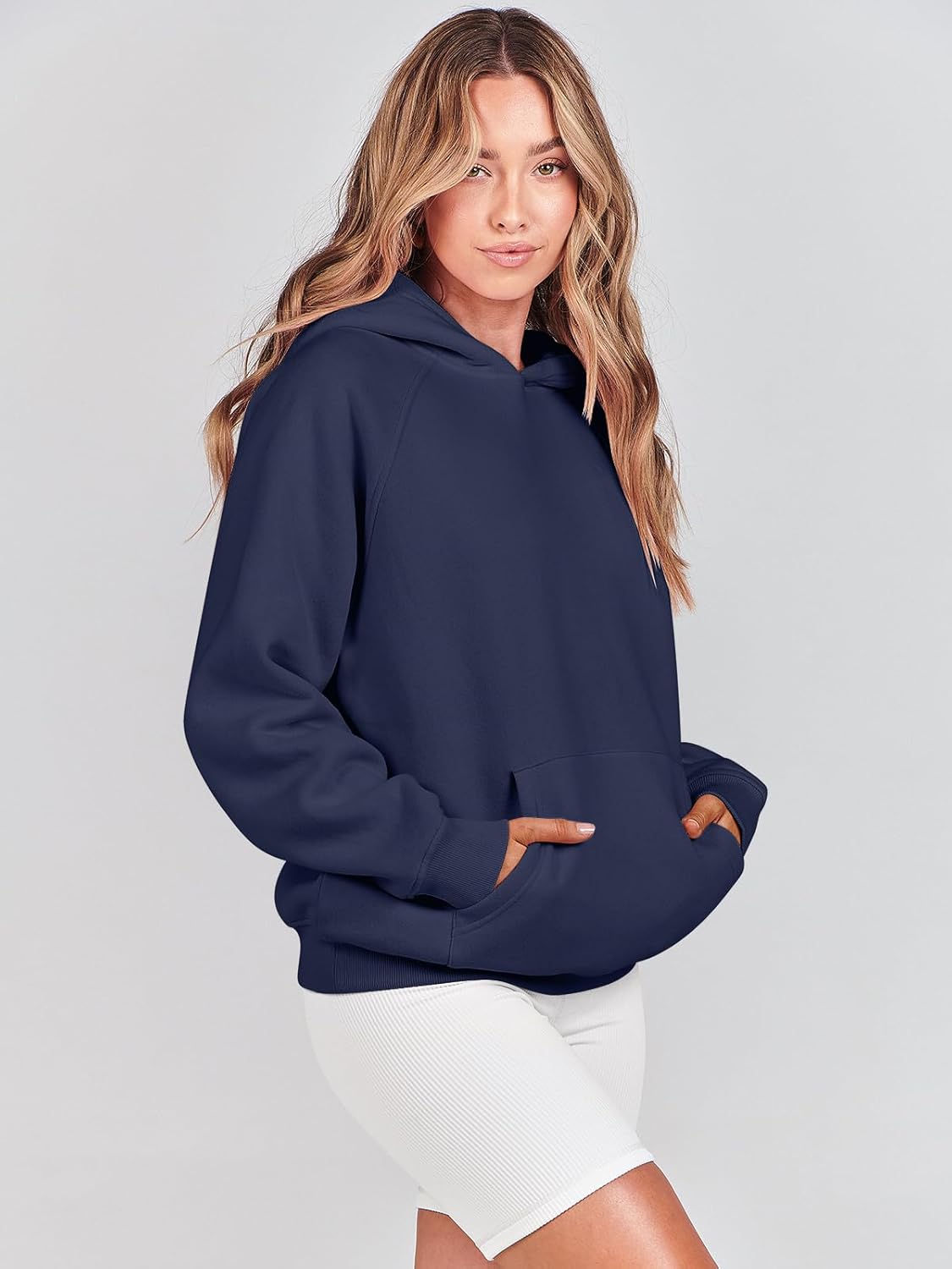 Women Hoodies Oversized Fleece Long Sleeve Comfy Casual Basic Pullover Sweatshirts 2025 Fall Outfits Y2K Clothes