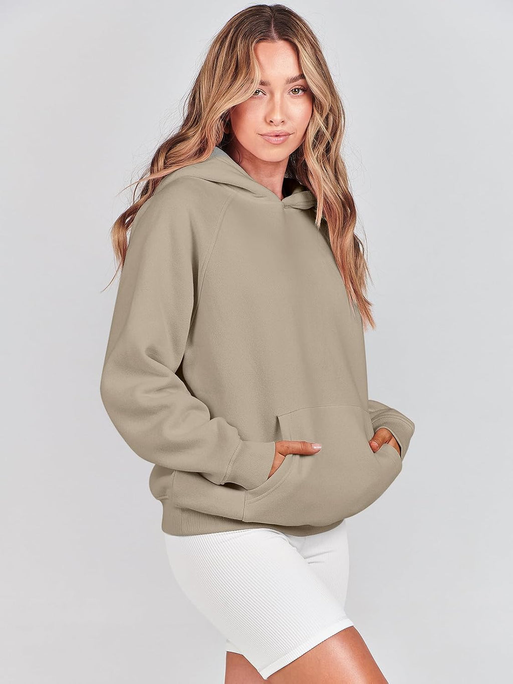 Women Hoodies Oversized Fleece Long Sleeve Comfy Casual Basic Pullover Sweatshirts 2025 Fall Outfits Y2K Clothes