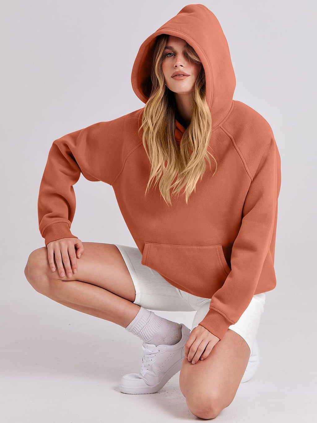 Women Hoodies Oversized Fleece Long Sleeve Comfy Casual Basic Pullover Sweatshirts 2025 Fall Outfits Y2K Clothes