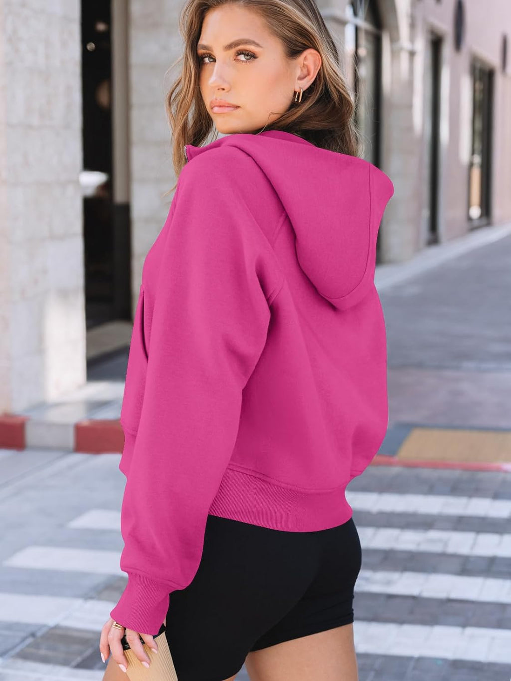 Womens Hoodies Fleece Fall Fashion Outfits Workout Sweatshirts Y2k Winter Zip Up Jackets Oversized Tops Clothes 2025