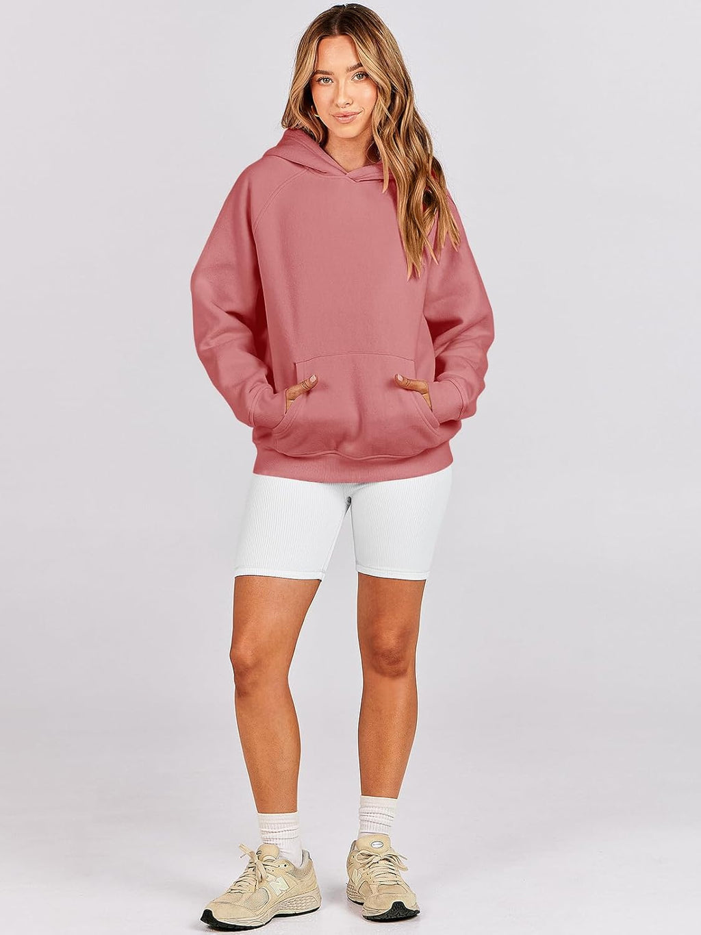 Women Hoodies Oversized Fleece Long Sleeve Comfy Casual Basic Pullover Sweatshirts 2025 Fall Outfits Y2K Clothes
