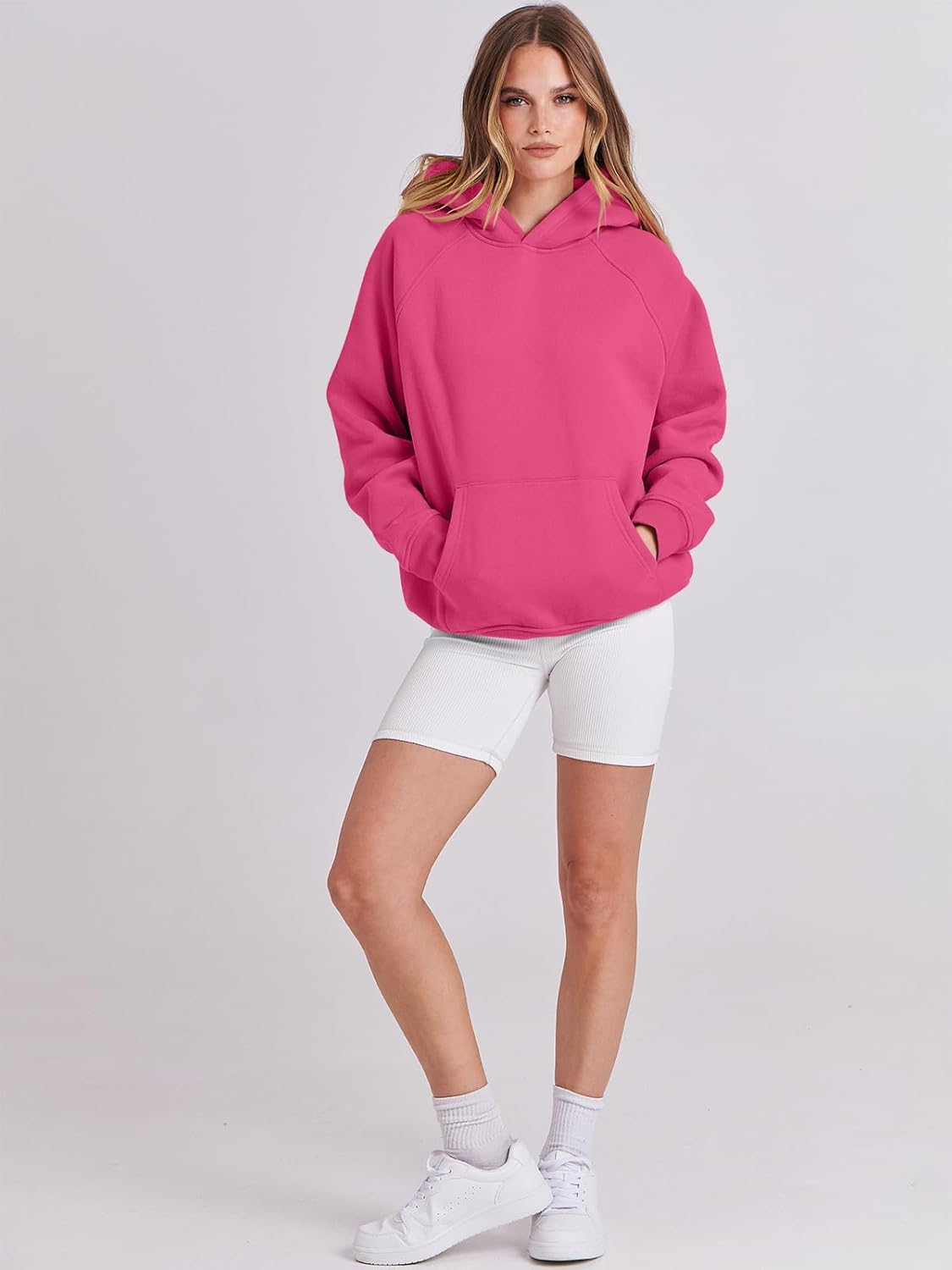 Women Hoodies Oversized Fleece Long Sleeve Comfy Casual Basic Pullover Sweatshirts 2025 Fall Outfits Y2K Clothes