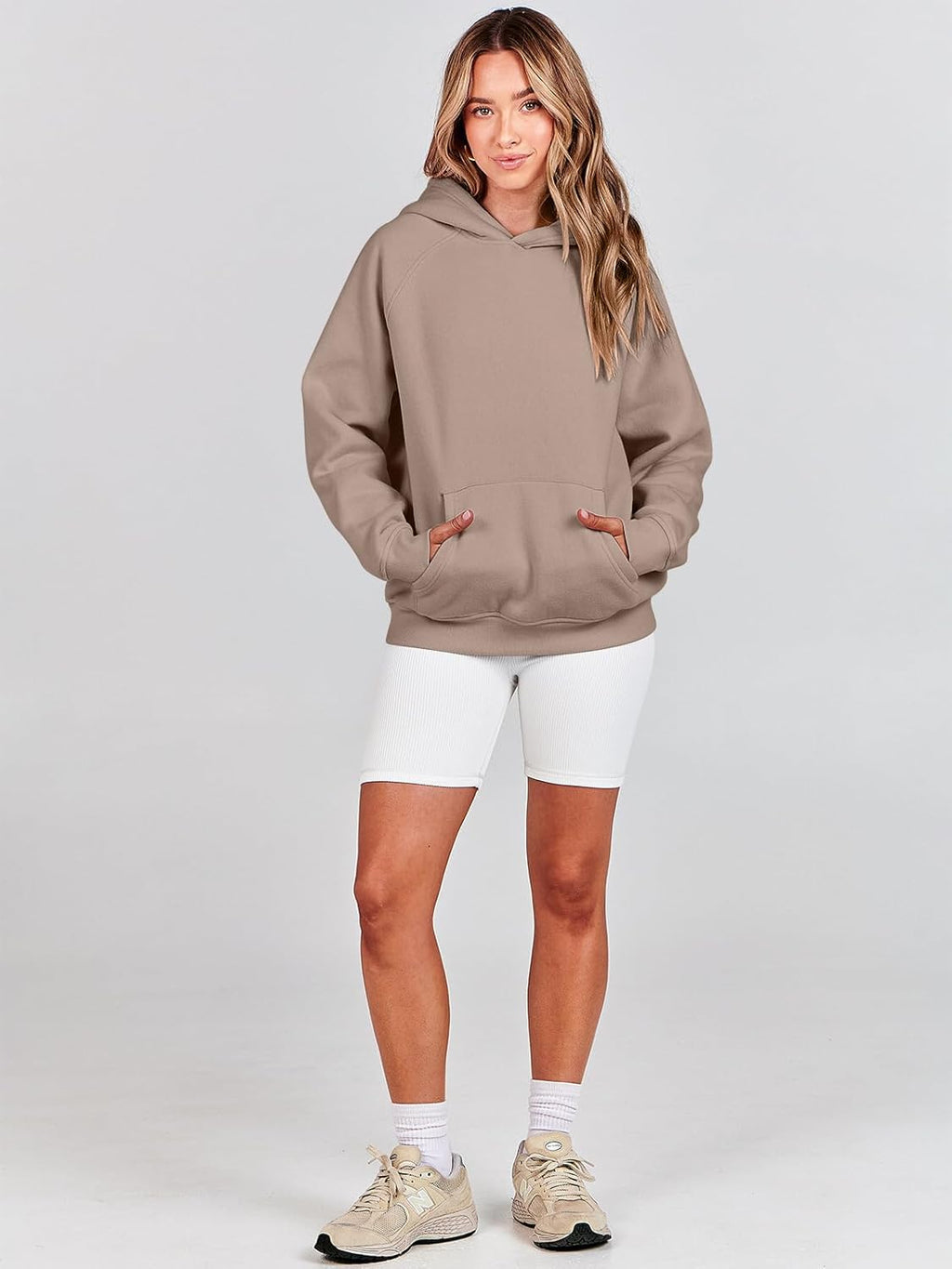 Women Hoodies Oversized Fleece Long Sleeve Comfy Casual Basic Pullover Sweatshirts 2025 Fall Outfits Y2K Clothes