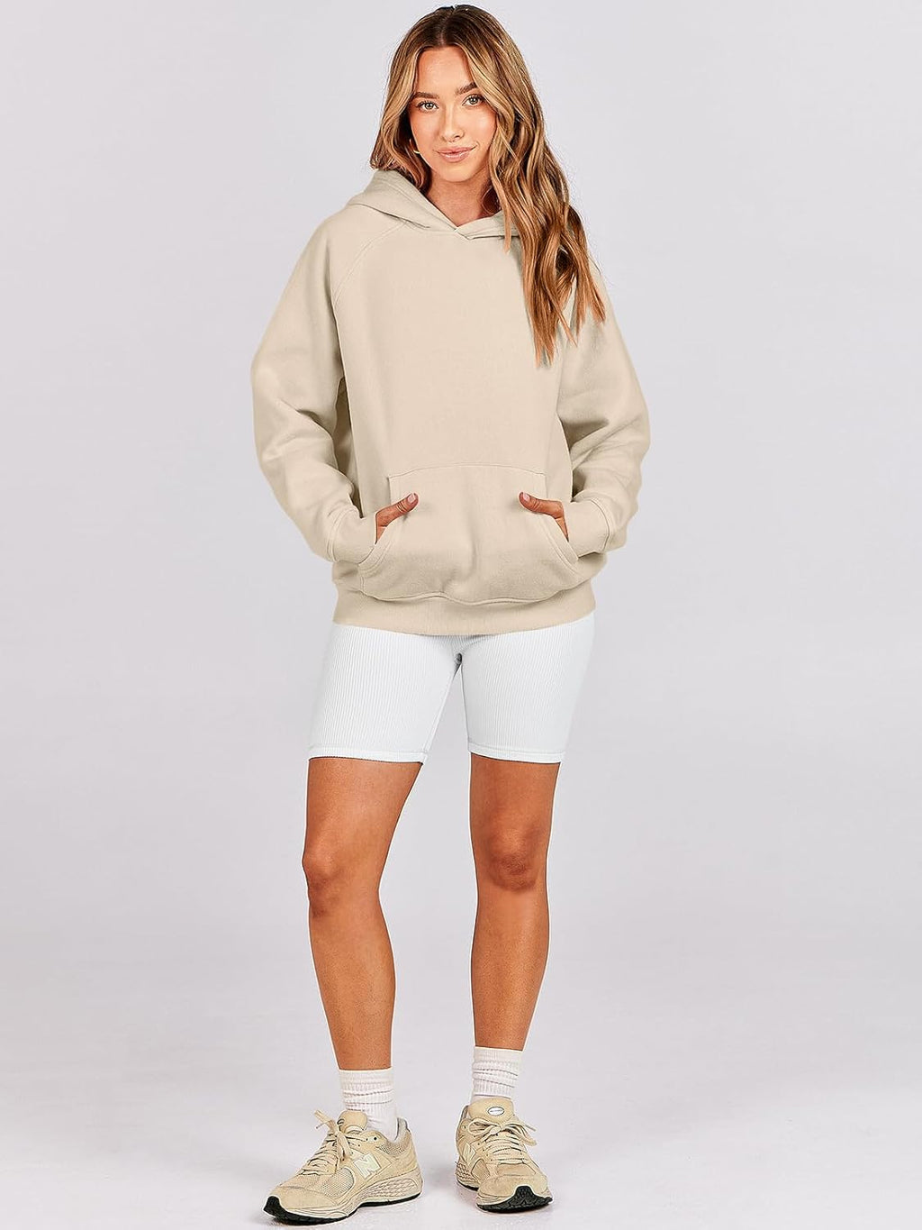 Women Hoodies Oversized Fleece Long Sleeve Comfy Casual Basic Pullover Sweatshirts 2025 Fall Outfits Y2K Clothes