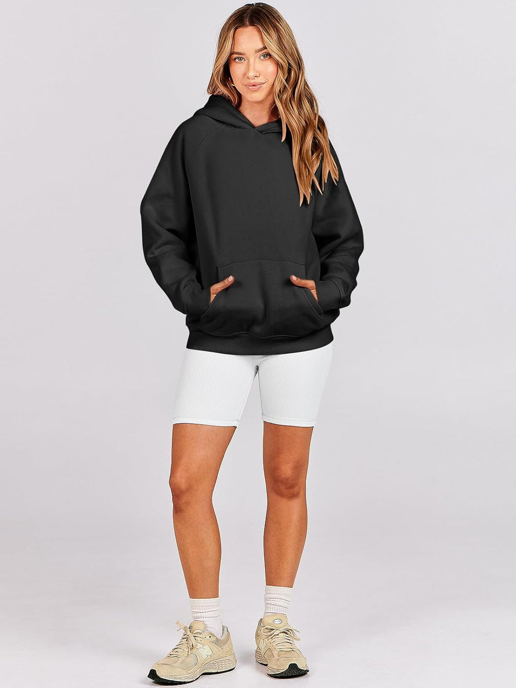 Women Hoodies Oversized Fleece Long Sleeve Comfy Casual Basic Pullover Sweatshirts 2025 Fall Outfits Y2K Clothes