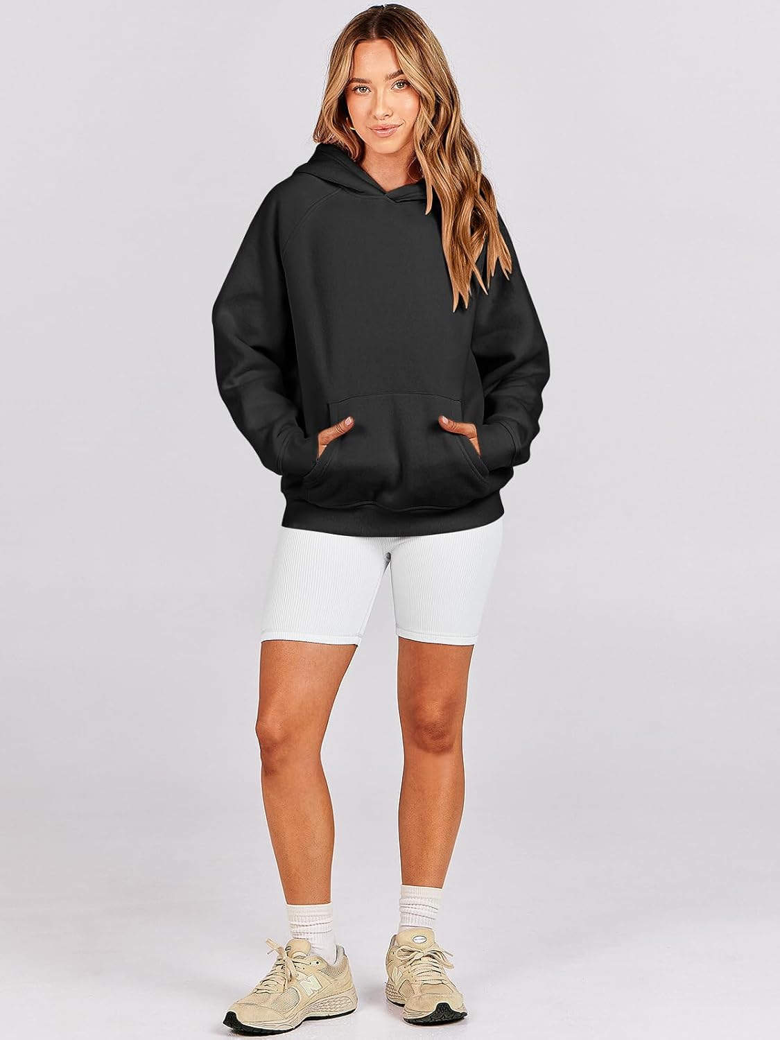 Women Hoodies Oversized Fleece Long Sleeve Comfy Casual Basic Pullover Sweatshirts 2025 Fall Outfits Y2K Clothes