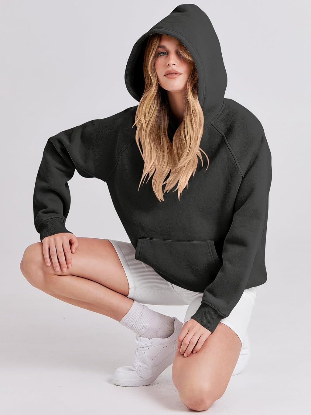 Women Hoodies Oversized Fleece Long Sleeve Comfy Casual Basic Pullover Sweatshirts 2025 Fall Outfits Y2K Clothes