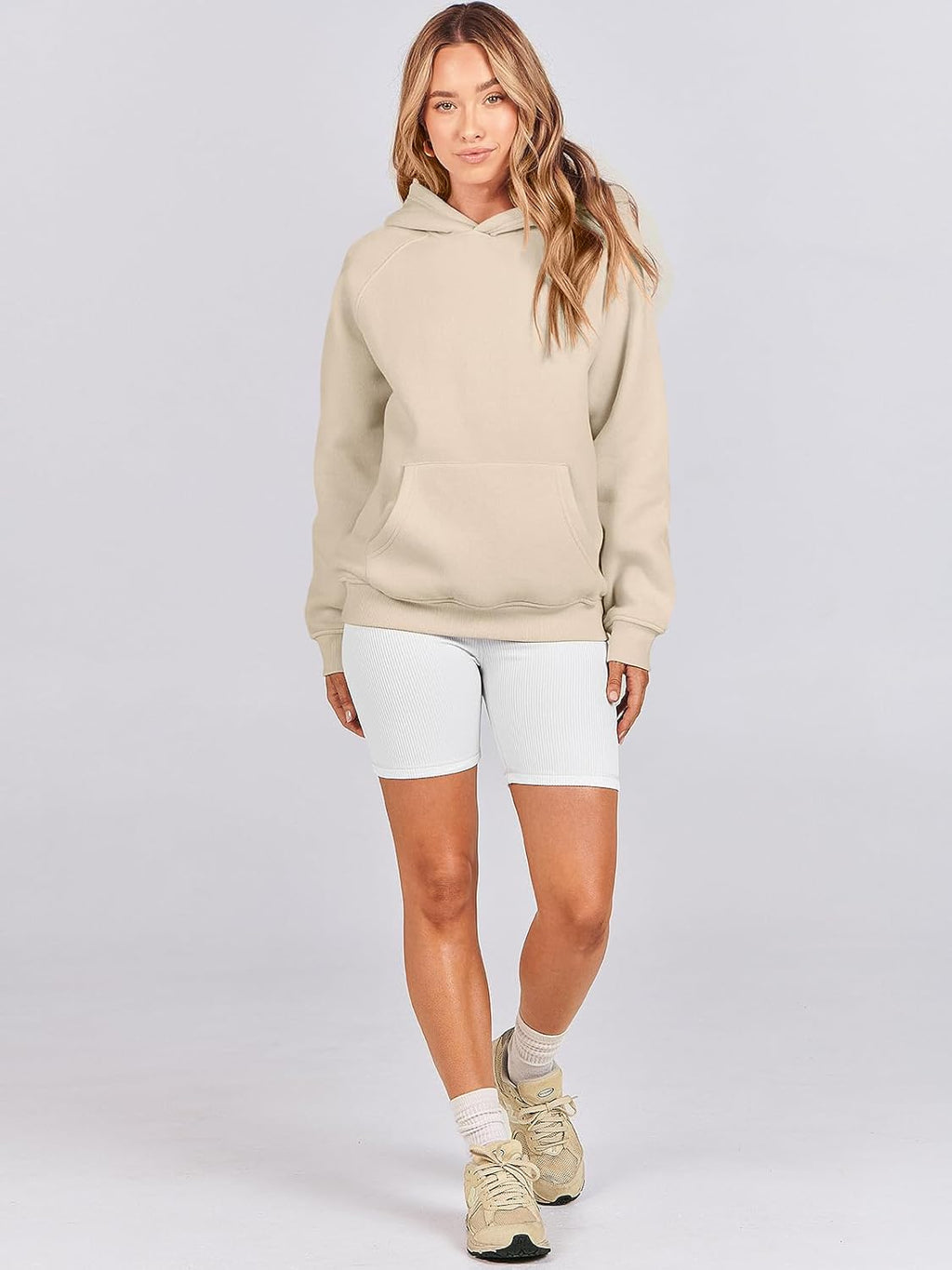 Women Hoodies Oversized Fleece Long Sleeve Comfy Casual Basic Pullover Sweatshirts 2025 Fall Outfits Y2K Clothes