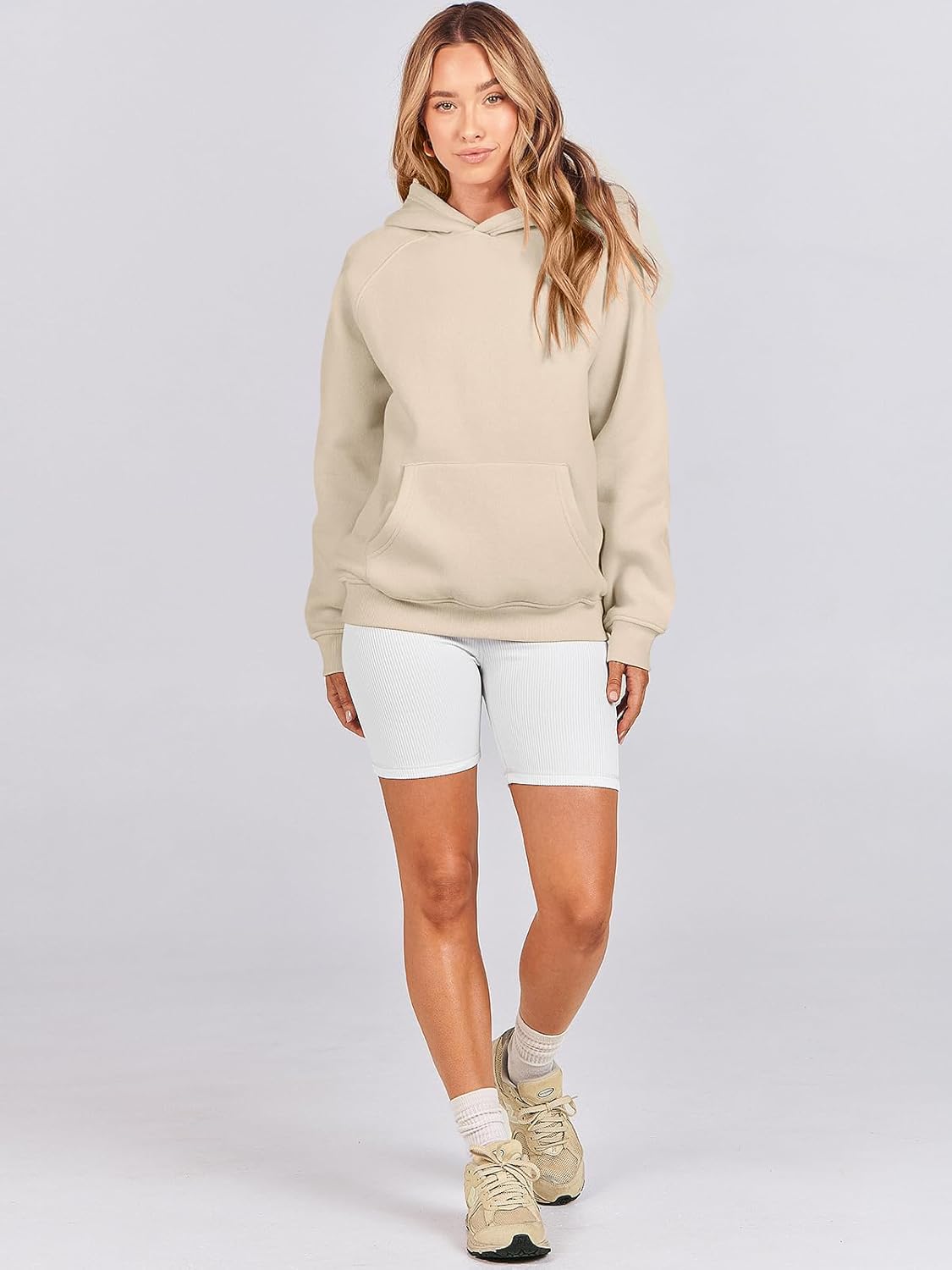 Women Hoodies Oversized Fleece Long Sleeve Comfy Casual Basic Pullover Sweatshirts 2025 Fall Outfits Y2K Clothes