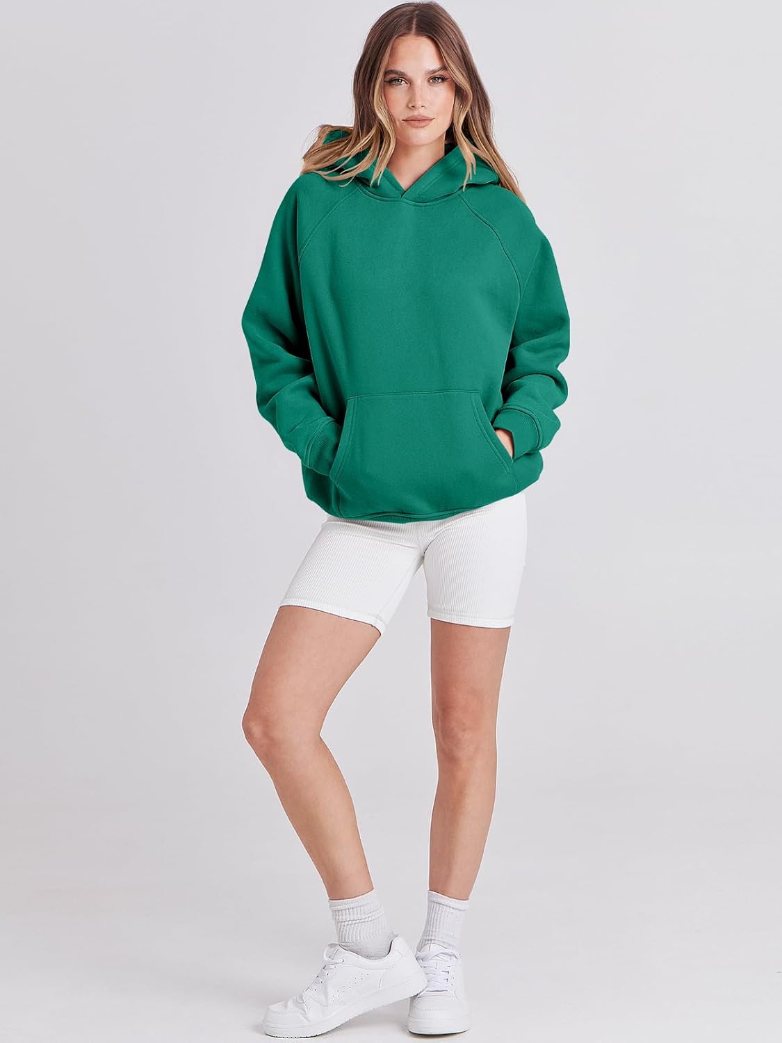 Women Hoodies Oversized Fleece Long Sleeve Comfy Casual Basic Pullover Sweatshirts 2025 Fall Outfits Y2K Clothes