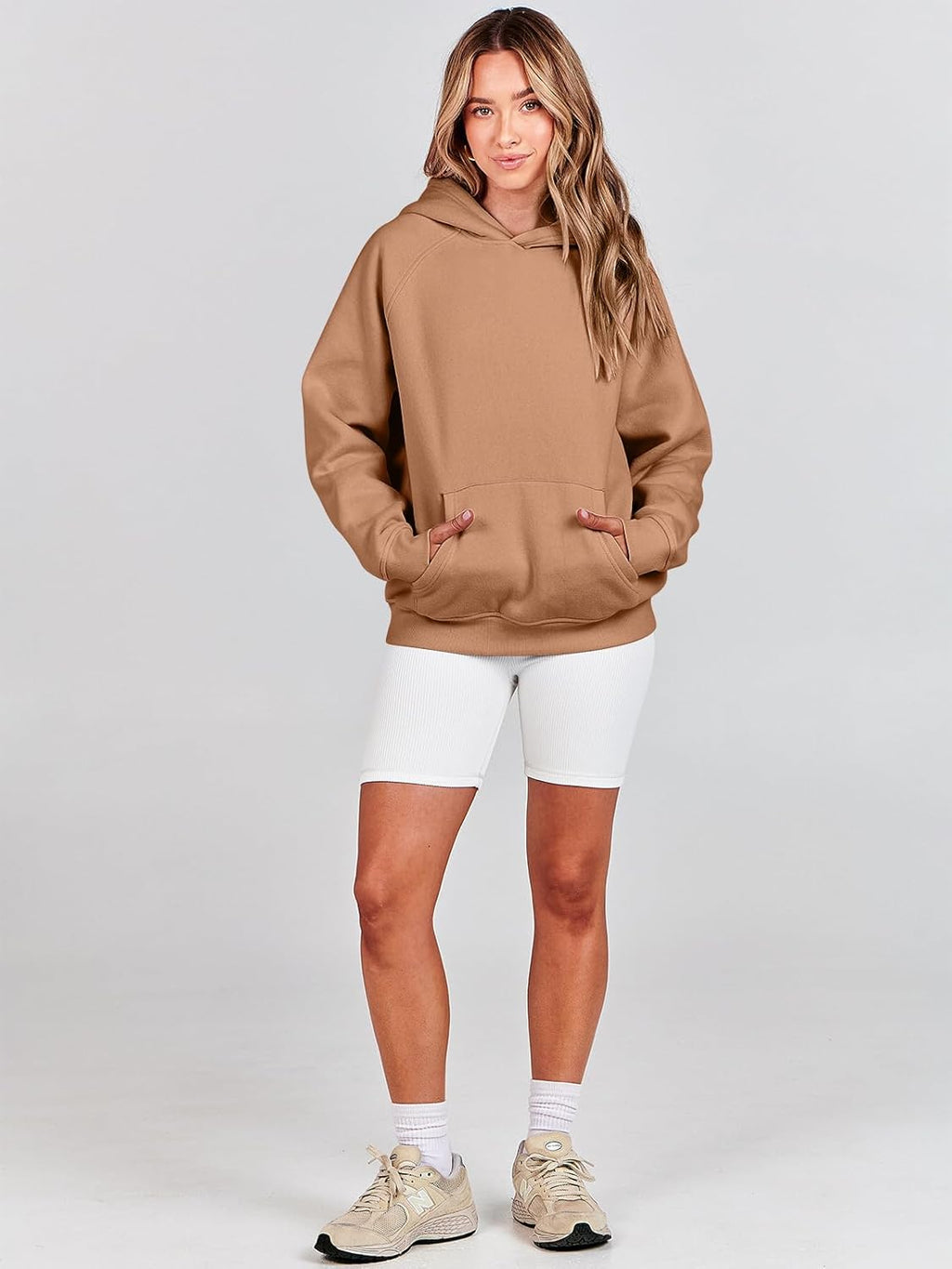 Women Hoodies Oversized Fleece Long Sleeve Comfy Casual Basic Pullover Sweatshirts 2025 Fall Outfits Y2K Clothes