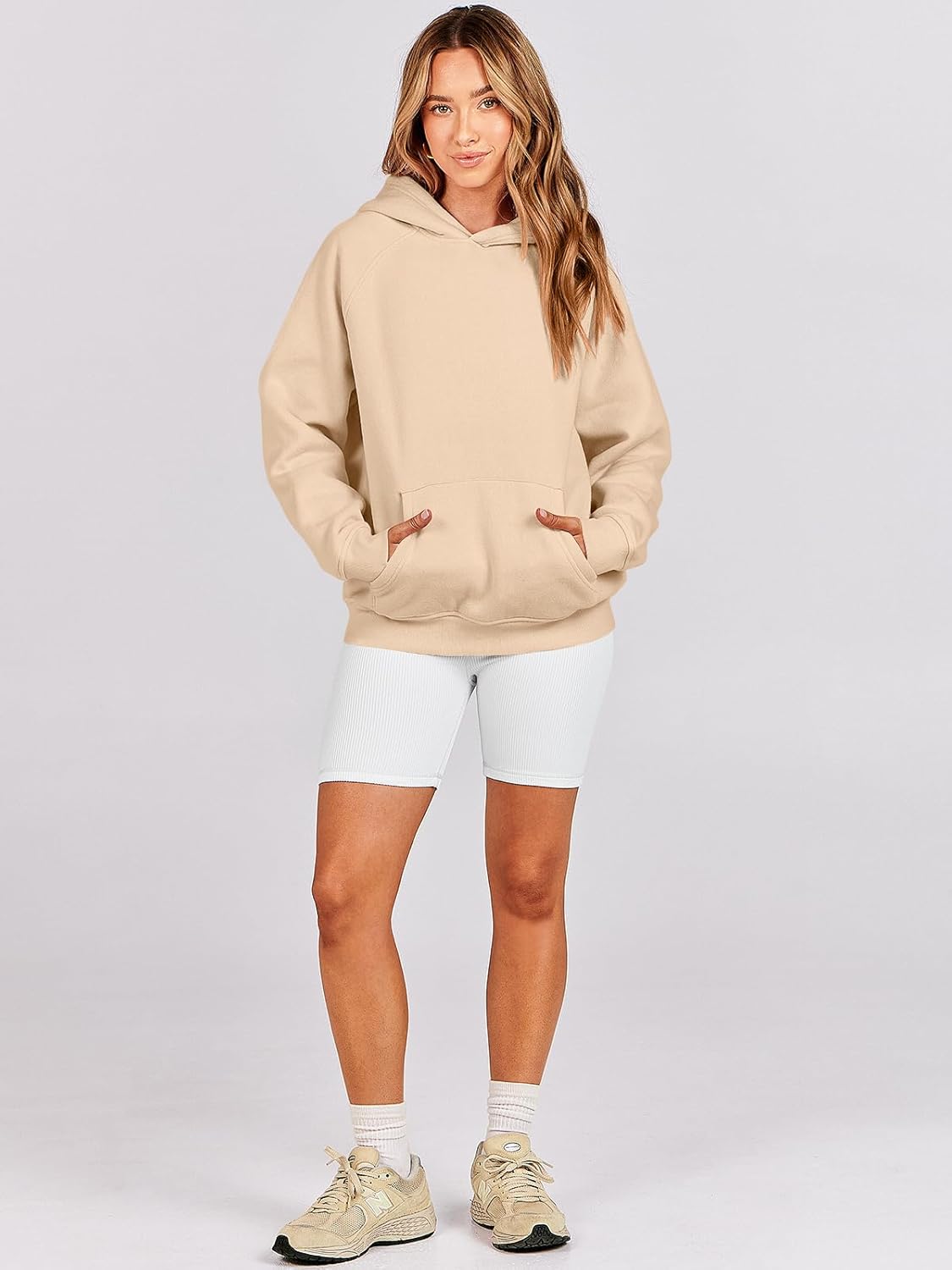 Women Hoodies Oversized Fleece Long Sleeve Comfy Casual Basic Pullover Sweatshirts 2025 Fall Outfits Y2K Clothes