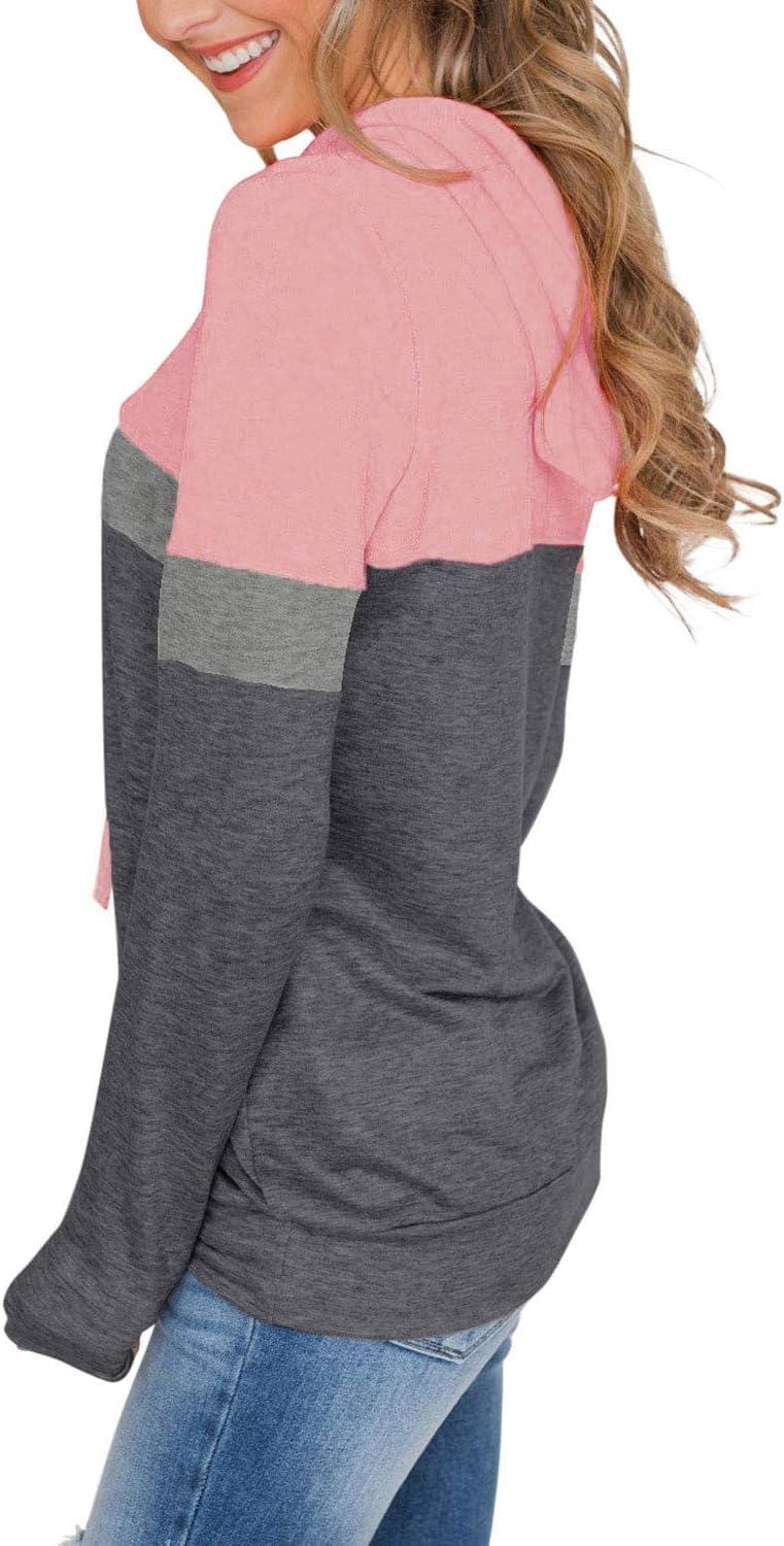 Women’s 2025 Fall Long Sleeve Hoodie Pullover Sweatshirt Lightweight Casual Tops Blouse