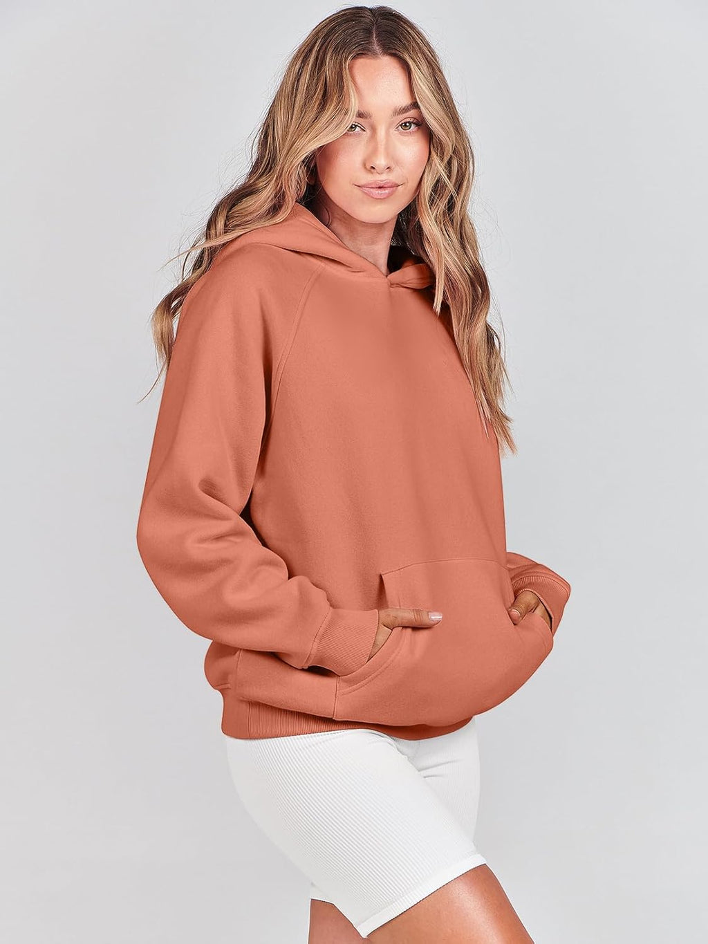 Women Hoodies Oversized Fleece Long Sleeve Comfy Casual Basic Pullover Sweatshirts 2025 Fall Outfits Y2K Clothes
