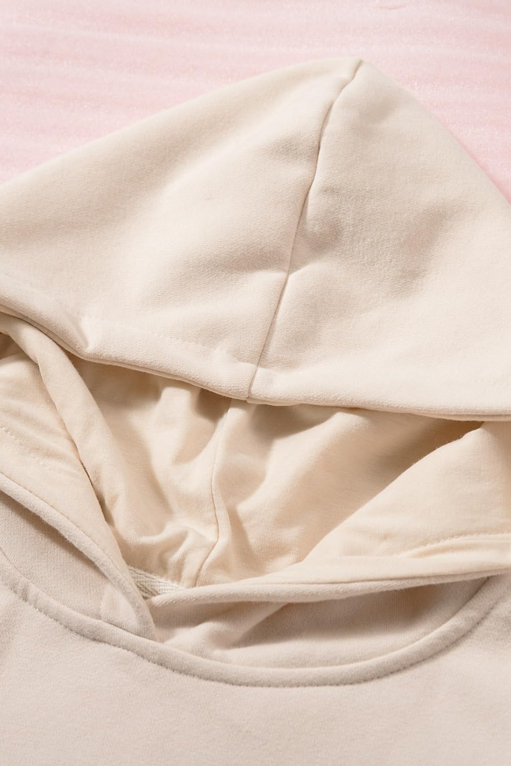 Women's Casual Hoodies Long Sleeve Solid Lightweight Pullover Tops Loose Sweatshirt with Pocket