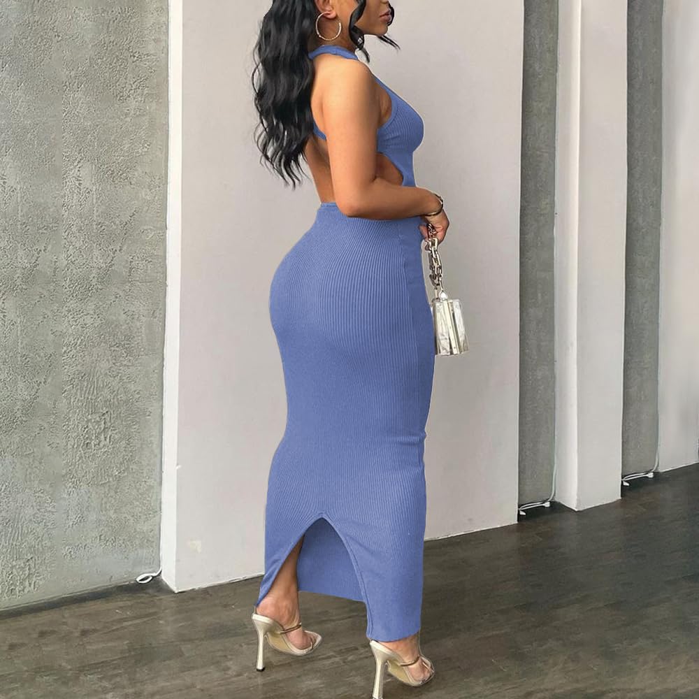 Women Summer Sexy Bodycon Maxi Dress Casual Long Dresses