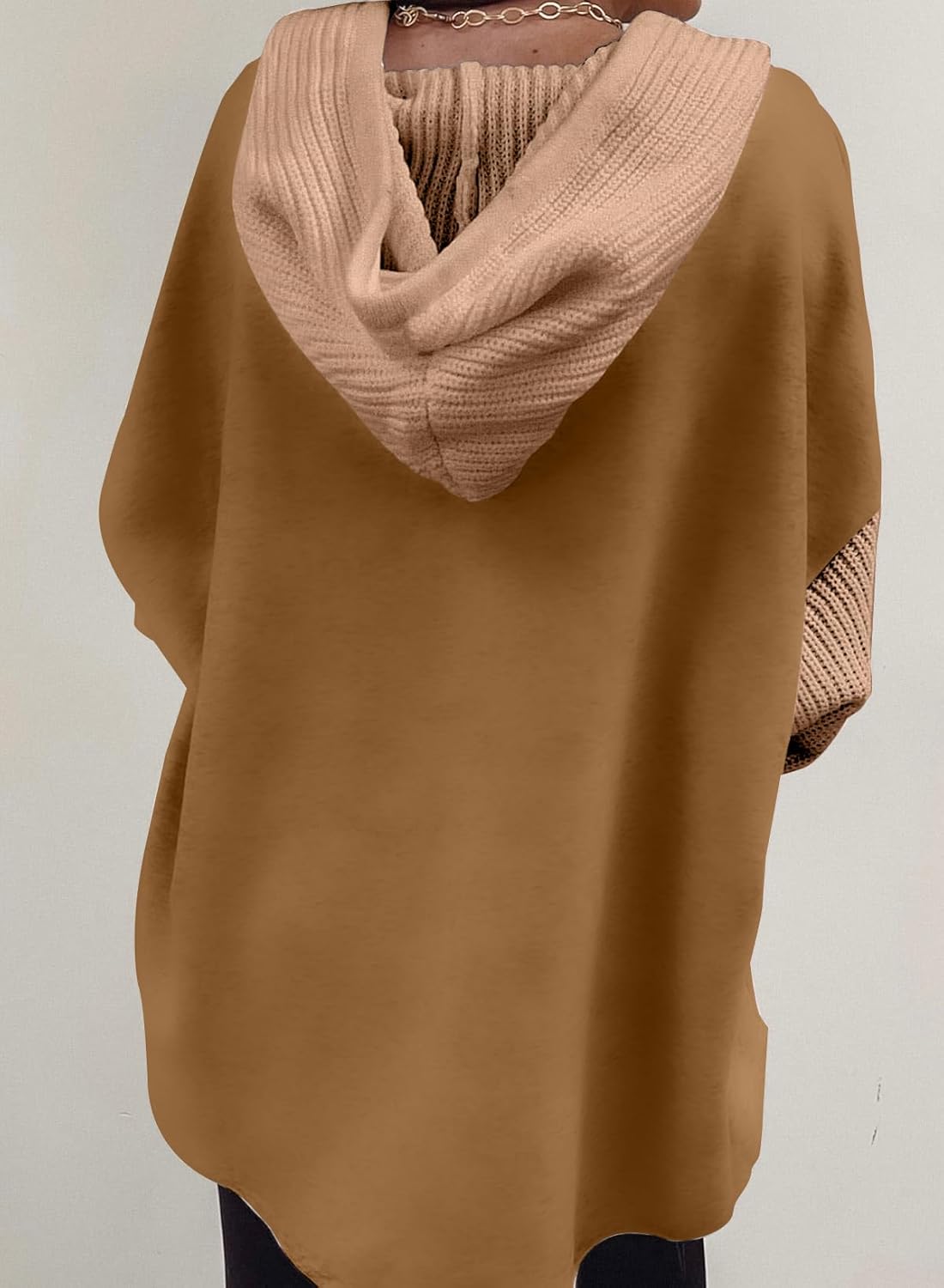 Oversized Sweatshirt for Women Loose Fit Casual Long Sleeve Button Hooded Sweatshirts Hoodies with Pocket