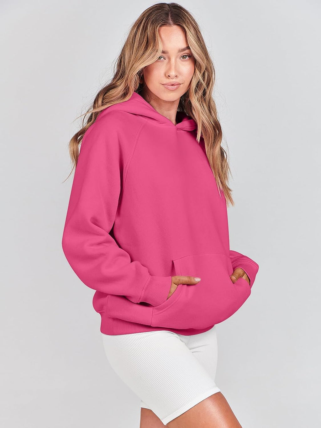 Women Hoodies Oversized Fleece Long Sleeve Comfy Casual Basic Pullover Sweatshirts 2025 Fall Outfits Y2K Clothes