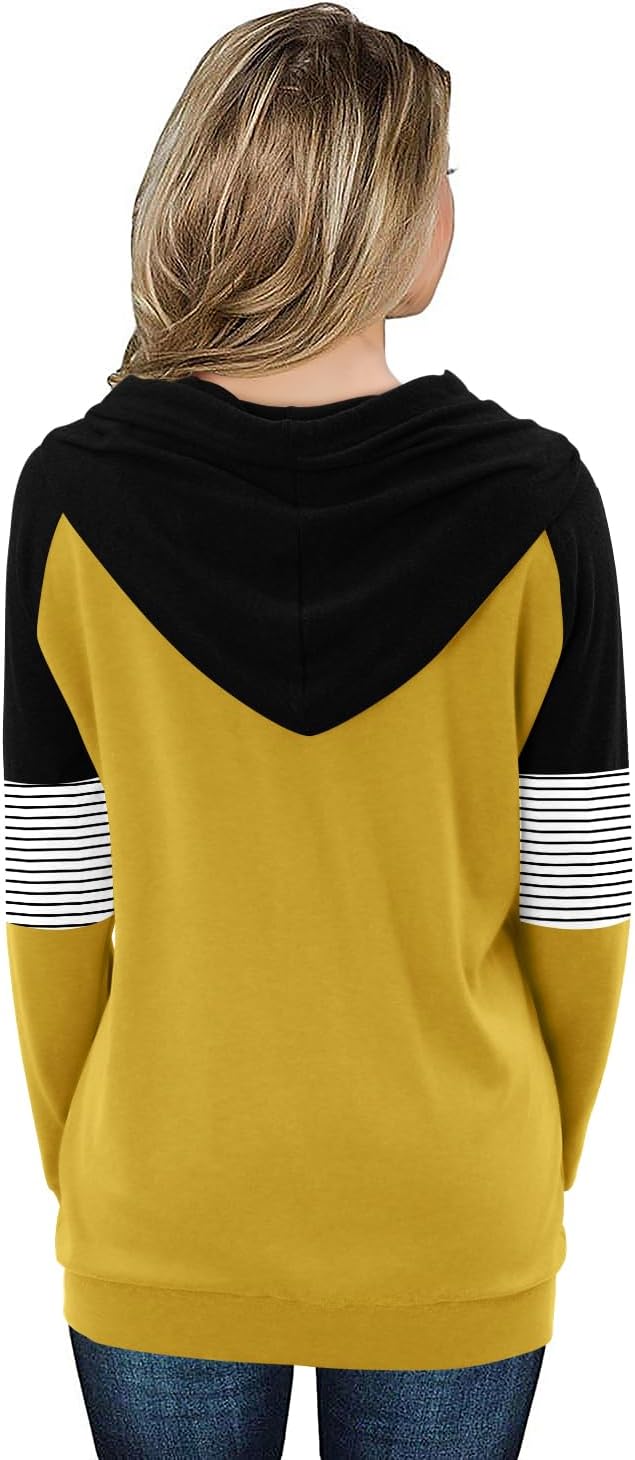 Women's Pullover Hoodies Teen Girls Trendy Fall Fashion Tops Hooded Sweatshirts