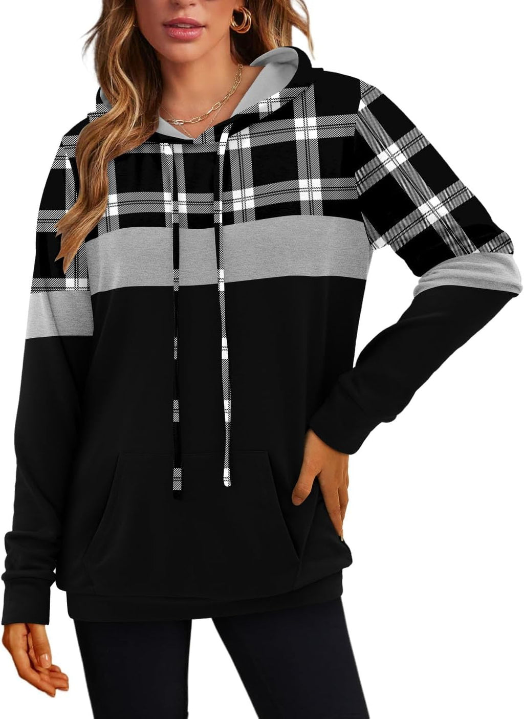 Women's Pullover Hoodies Teen Girls Trendy Fall Fashion Tops Hooded Sweatshirts