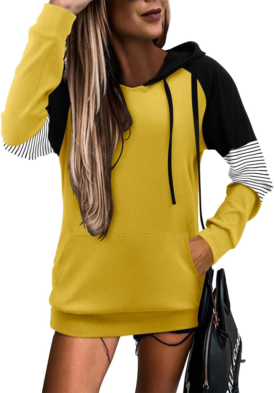 Women's Pullover Hoodies Teen Girls Trendy Fall Fashion Tops Hooded Sweatshirts