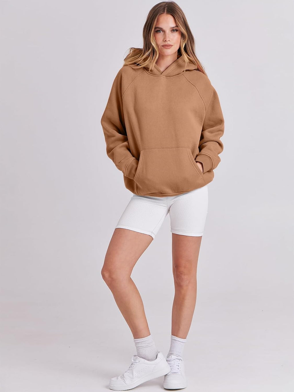 Women Hoodies Oversized Fleece Long Sleeve Comfy Casual Basic Pullover Sweatshirts 2025 Fall Outfits Y2K Clothes
