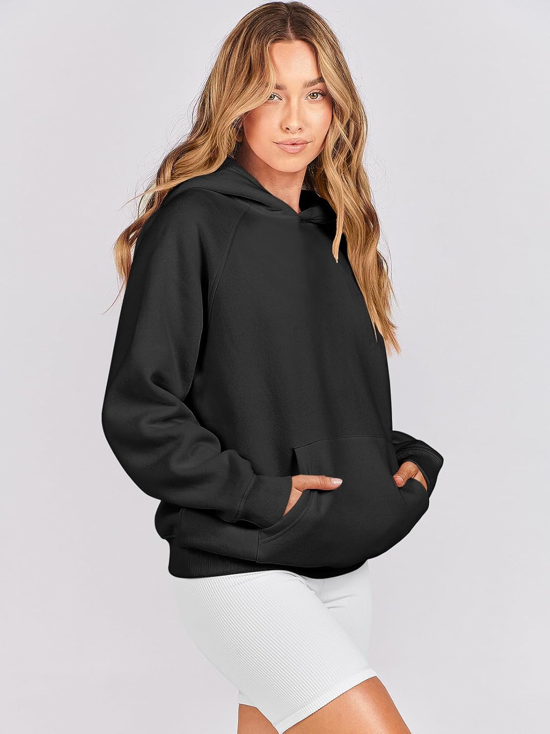 Women Hoodies Oversized Fleece Long Sleeve Comfy Casual Basic Pullover Sweatshirts 2025 Fall Outfits Y2K Clothes