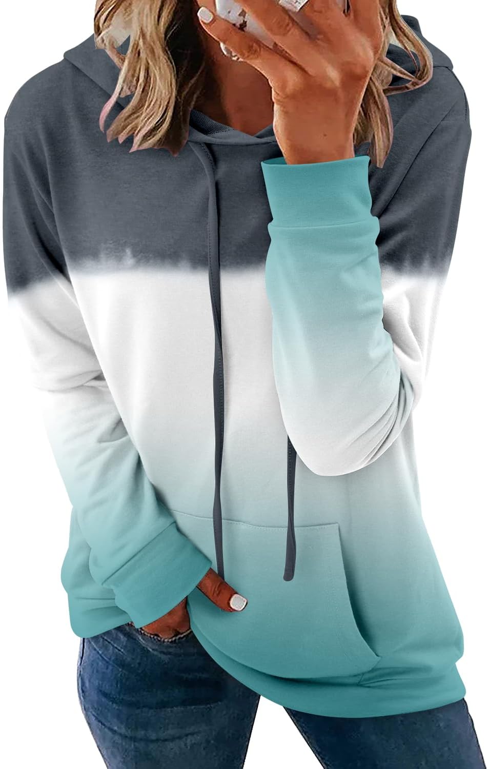 Women's Pullover Hoodies Teen Girls Trendy Fall Fashion Tops Hooded Sweatshirts