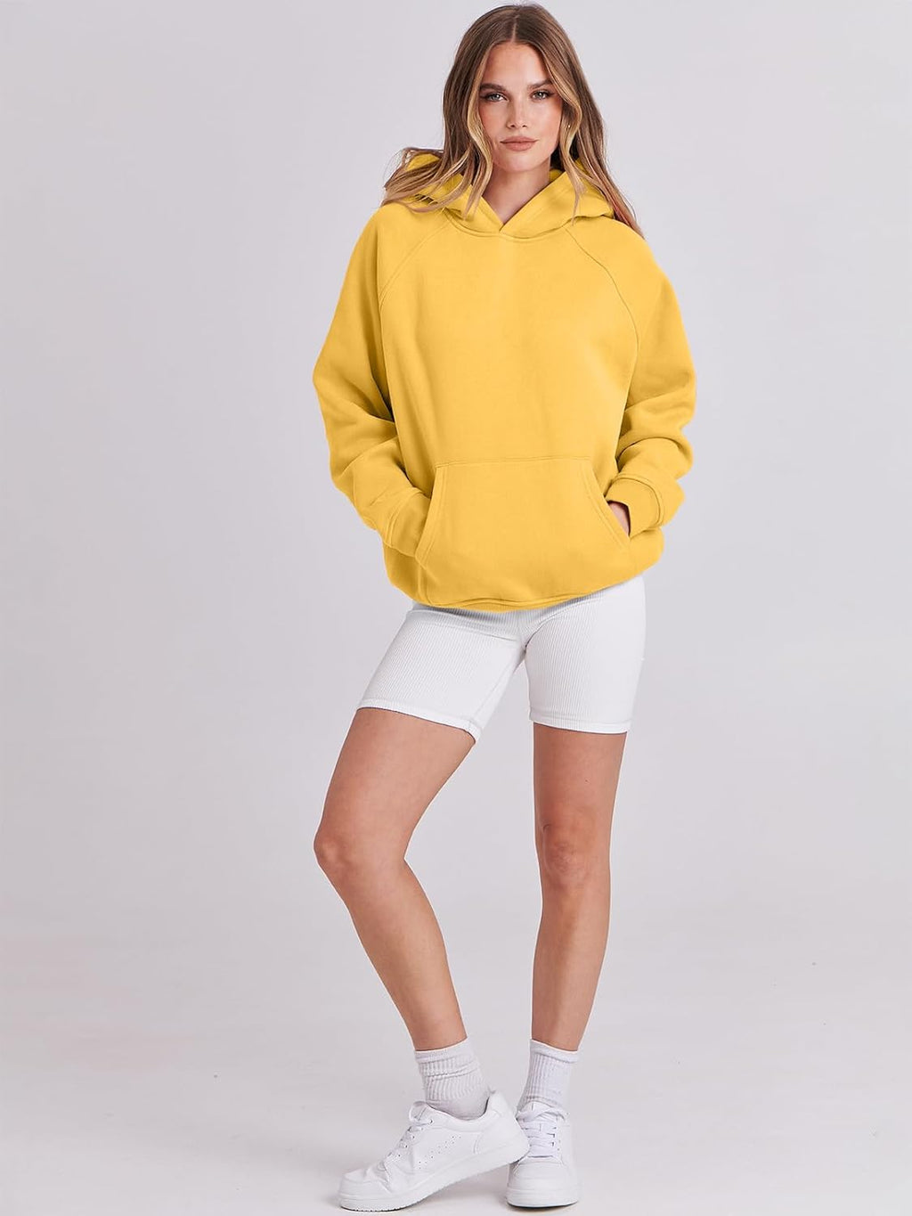 Women Hoodies Oversized Fleece Long Sleeve Comfy Casual Basic Pullover Sweatshirts 2025 Fall Outfits Y2K Clothes