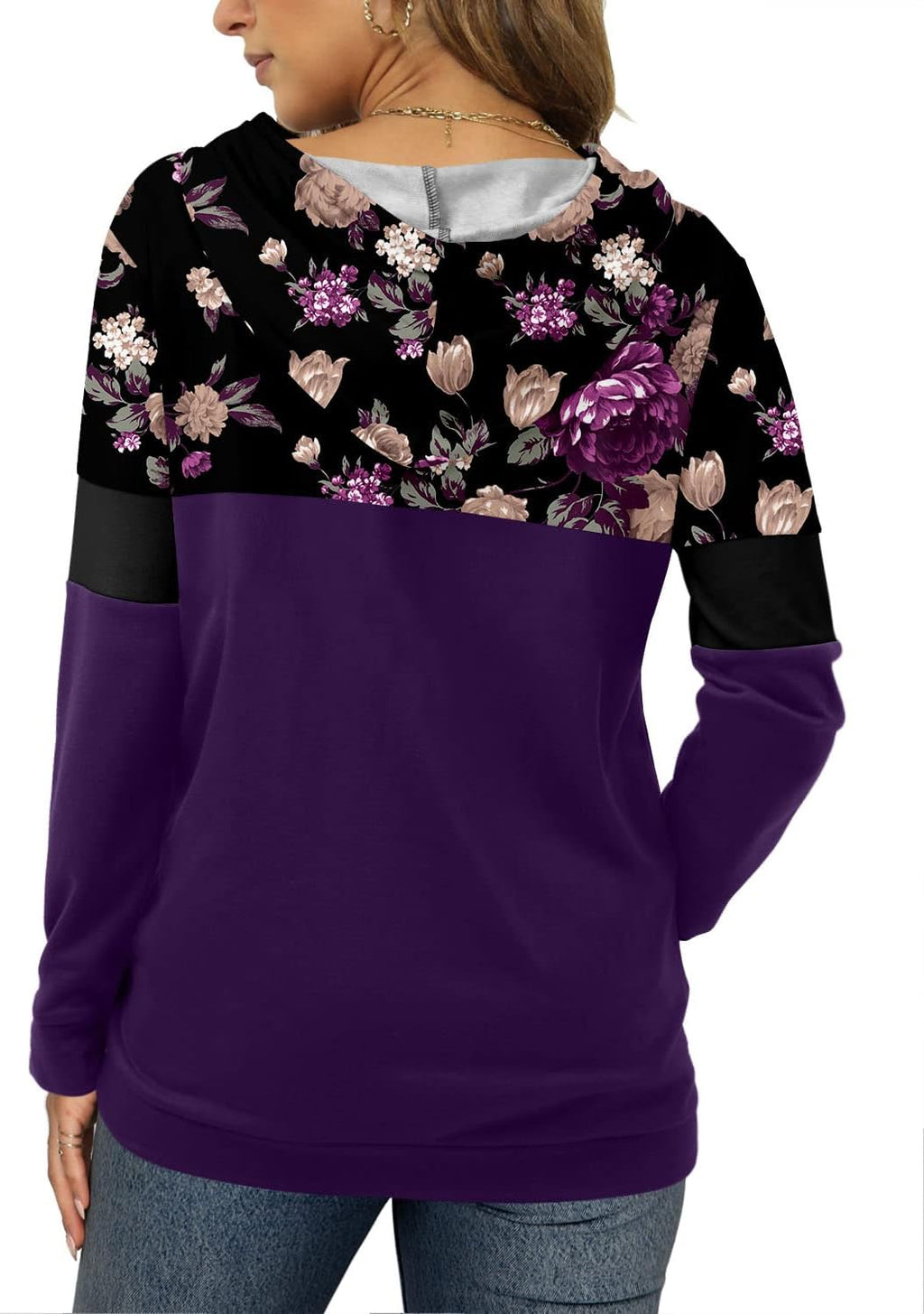 Women's Pullover Hoodies Teen Girls Trendy Fall Fashion Tops Hooded Sweatshirts