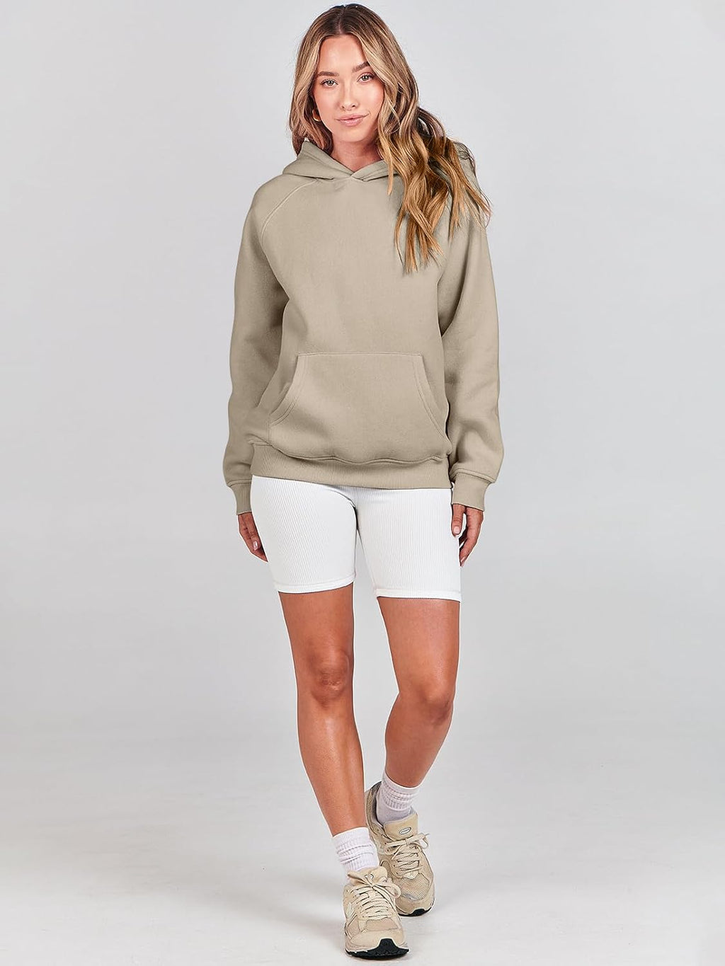 Women Hoodies Oversized Fleece Long Sleeve Comfy Casual Basic Pullover Sweatshirts 2025 Fall Outfits Y2K Clothes