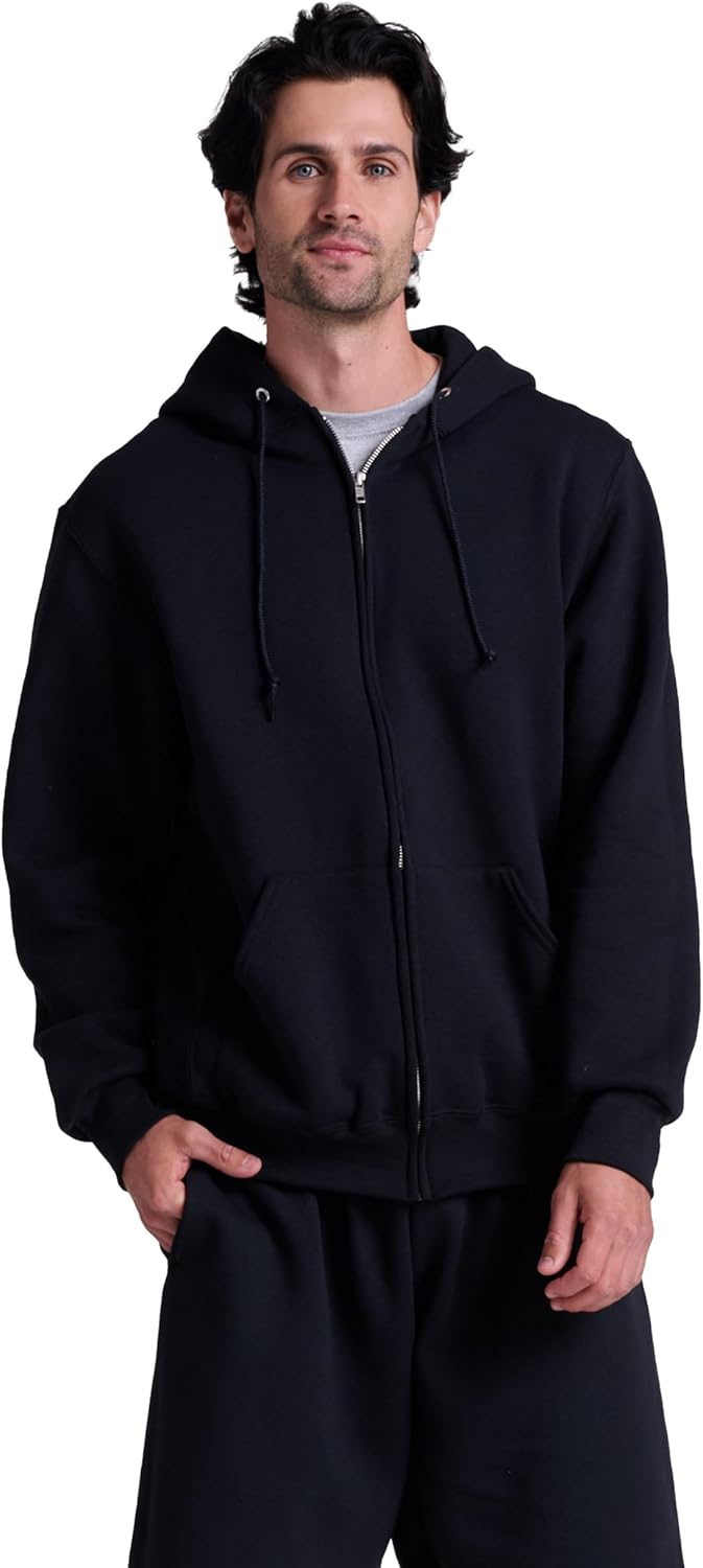 mens Dri-power Fleece Hoodies, Moisture Wicking, Cotton Blend, Relaxed Fit, Sizes S-4x