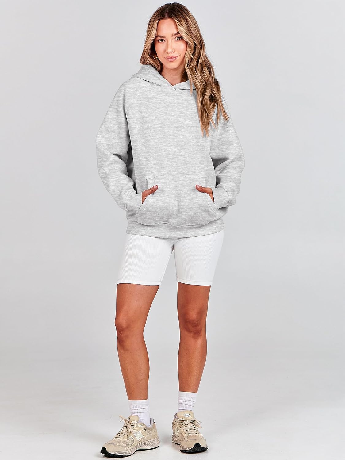 Women Hoodies Oversized Fleece Long Sleeve Comfy Casual Basic Pullover Sweatshirts 2025 Fall Outfits Y2K Clothes
