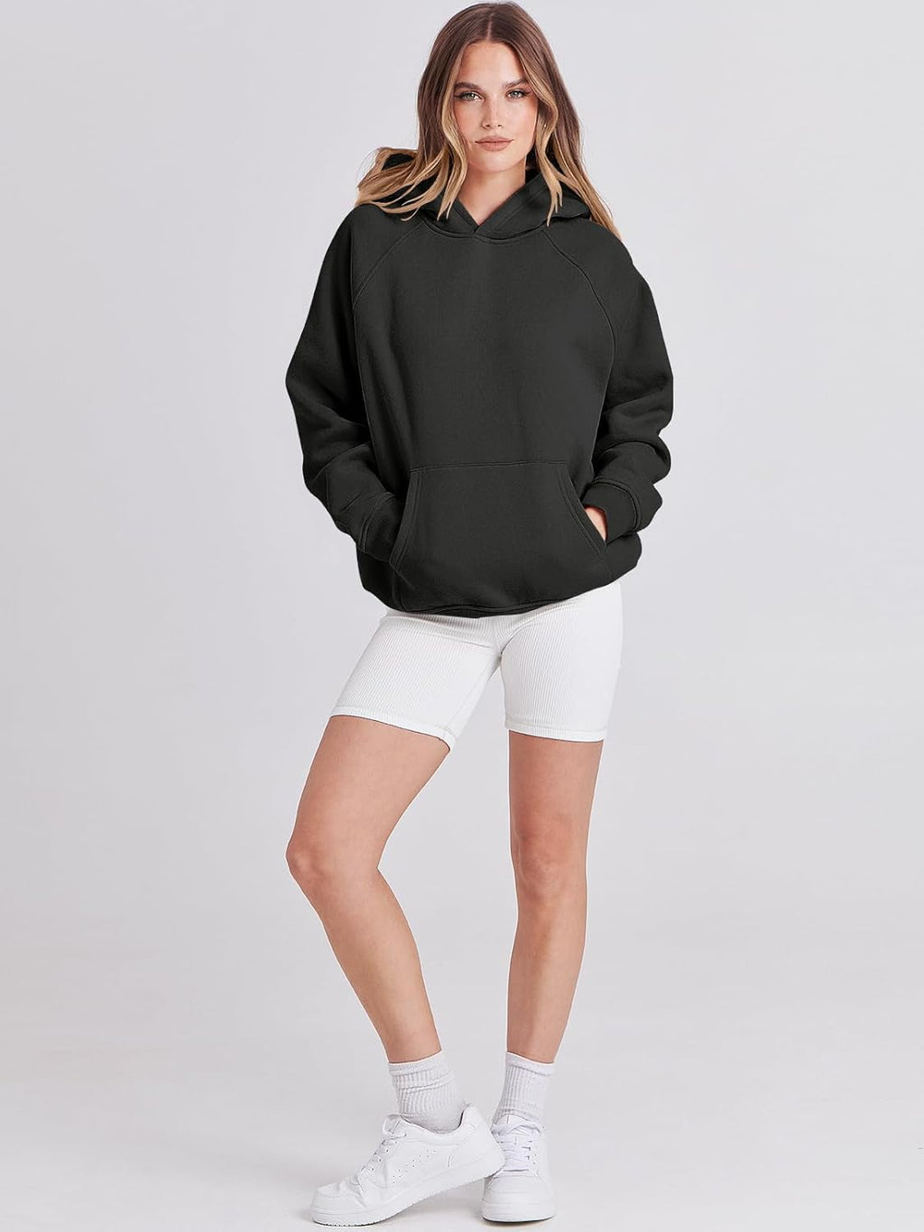 Women Hoodies Oversized Fleece Long Sleeve Comfy Casual Basic Pullover Sweatshirts 2025 Fall Outfits Y2K Clothes