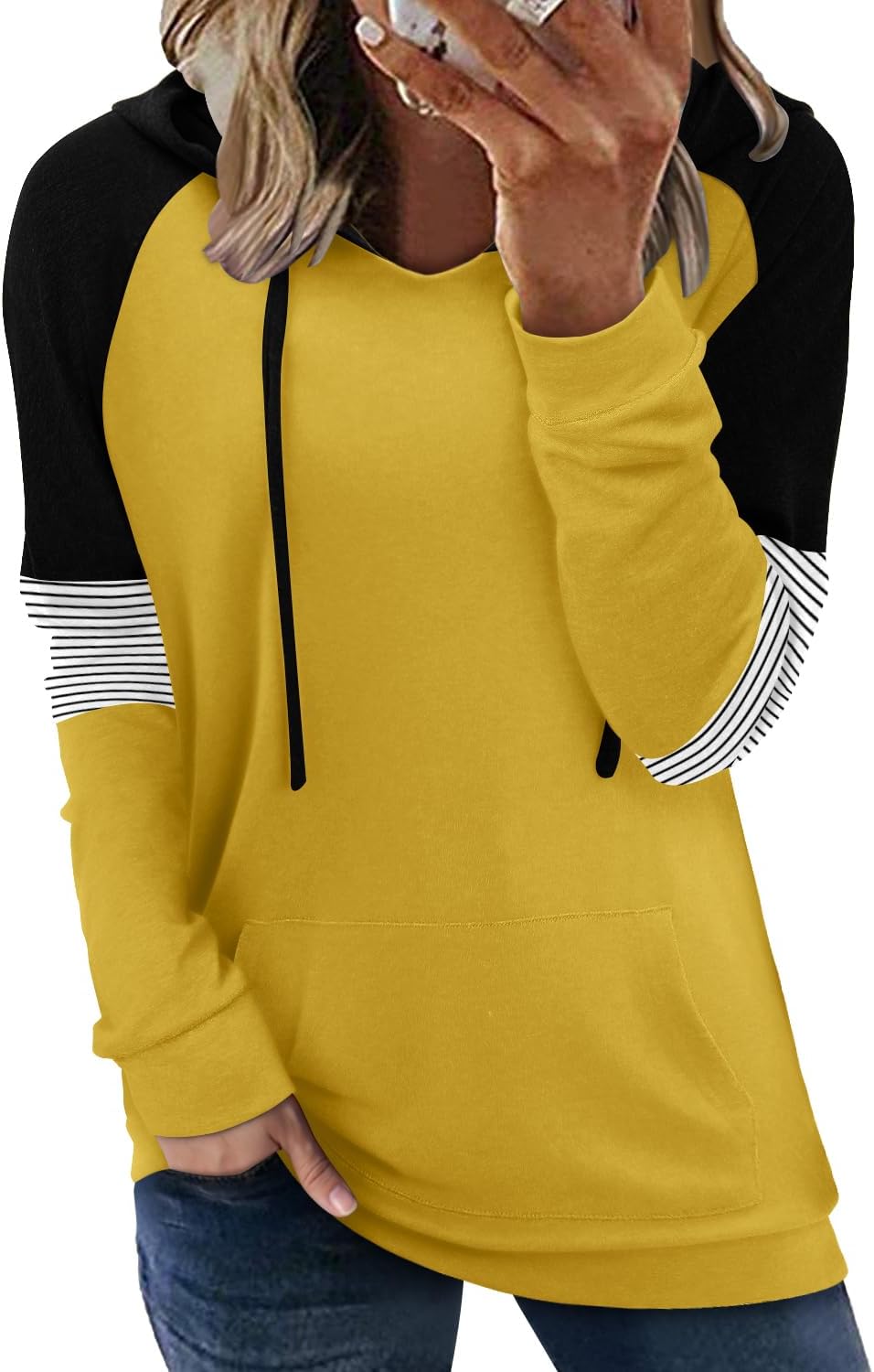 Women's Pullover Hoodies Teen Girls Trendy Fall Fashion Tops Hooded Sweatshirts