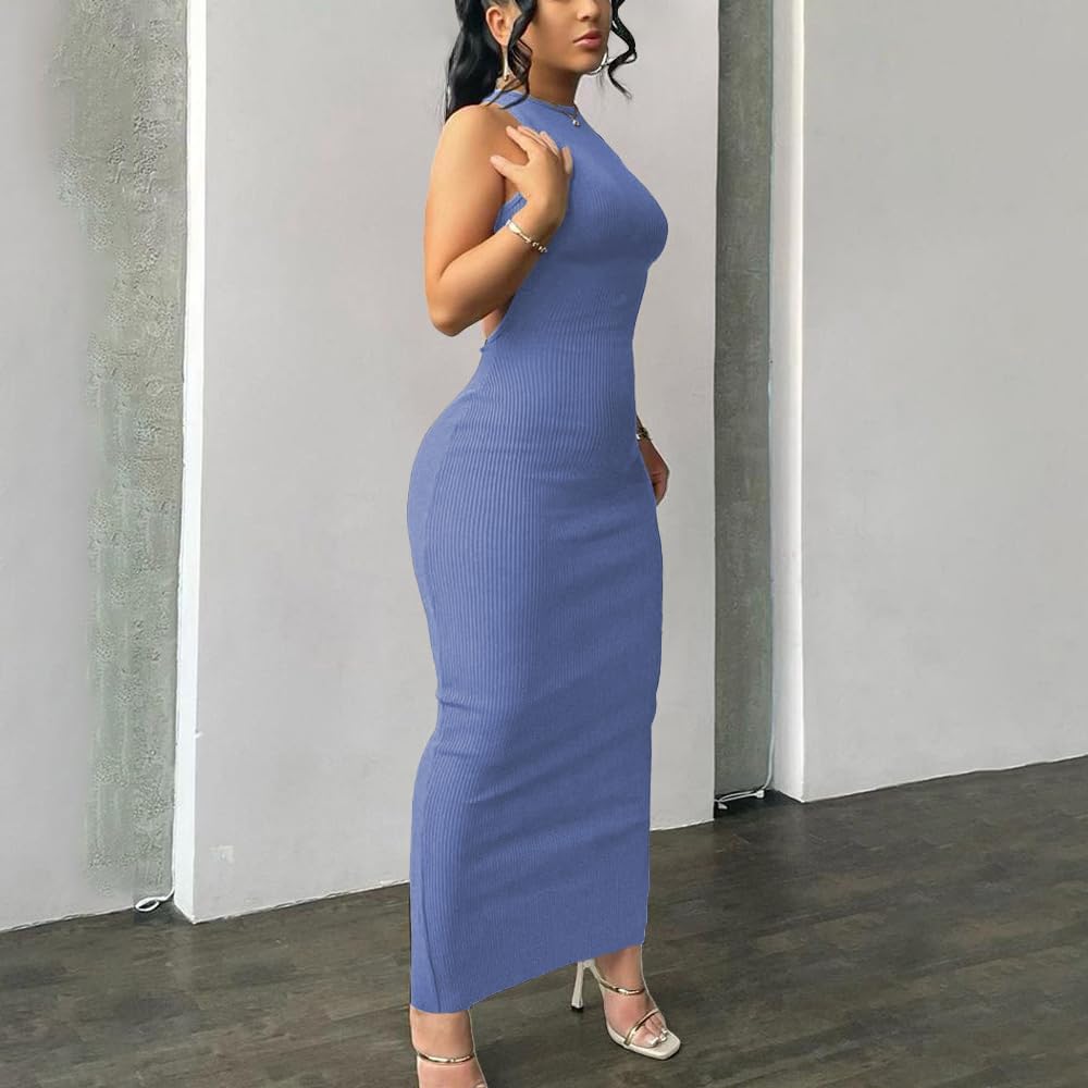 Women Summer Sexy Bodycon Maxi Dress Casual Long Dresses