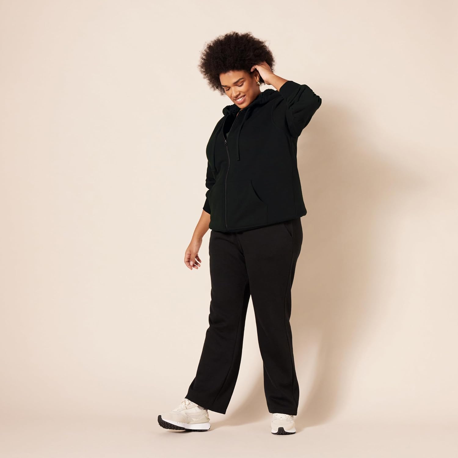 Women's Sherpa-Lined Fleece Full-Zip Hooded Jacket (Available in Plus Size)