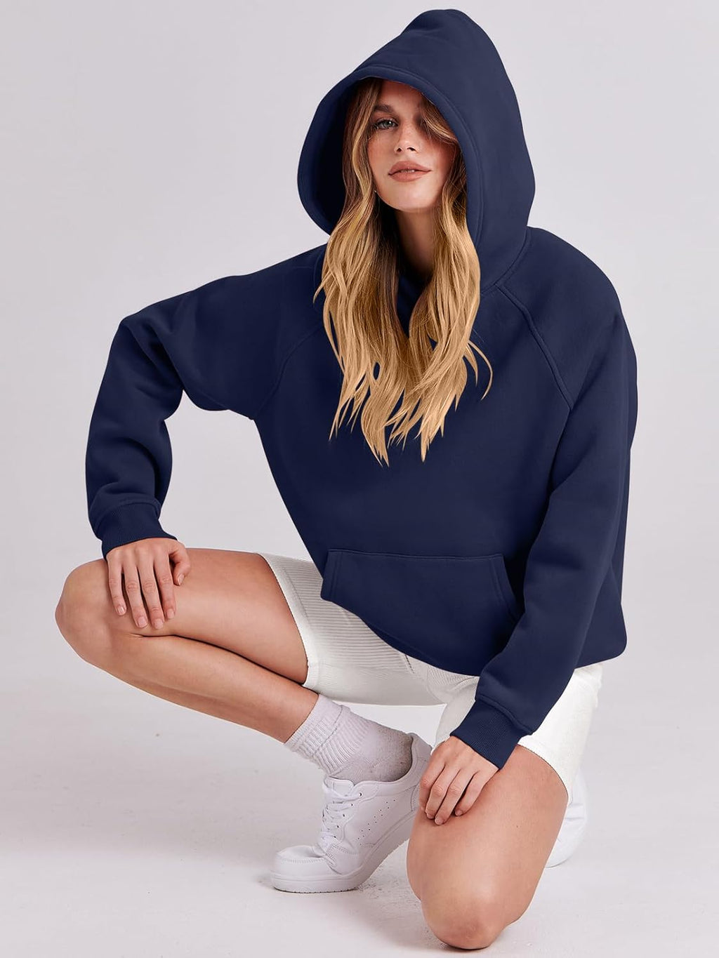 Women Hoodies Oversized Fleece Long Sleeve Comfy Casual Basic Pullover Sweatshirts 2025 Fall Outfits Y2K Clothes