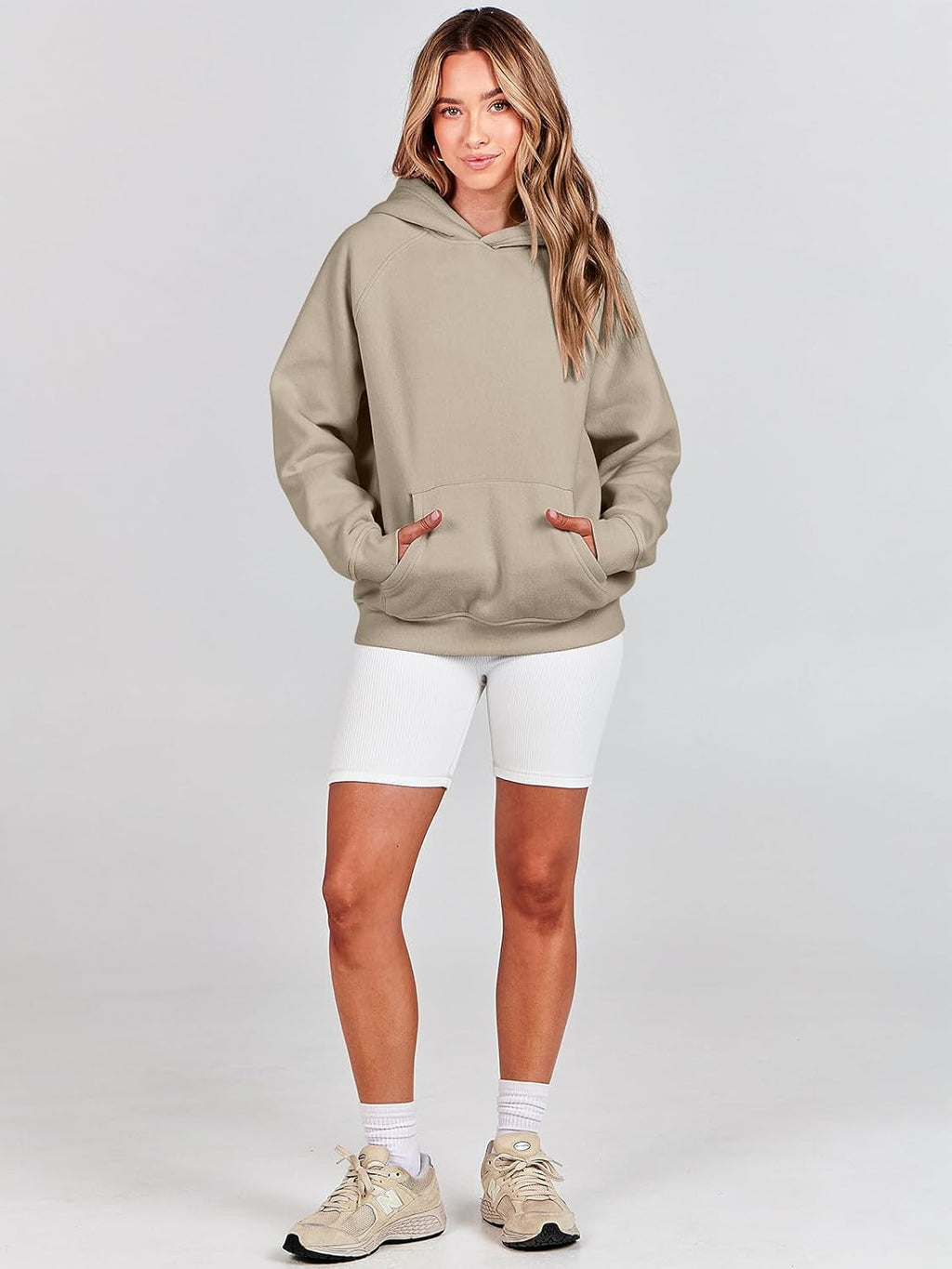 Women Hoodies Oversized Fleece Long Sleeve Comfy Casual Basic Pullover Sweatshirts 2025 Fall Outfits Y2K Clothes