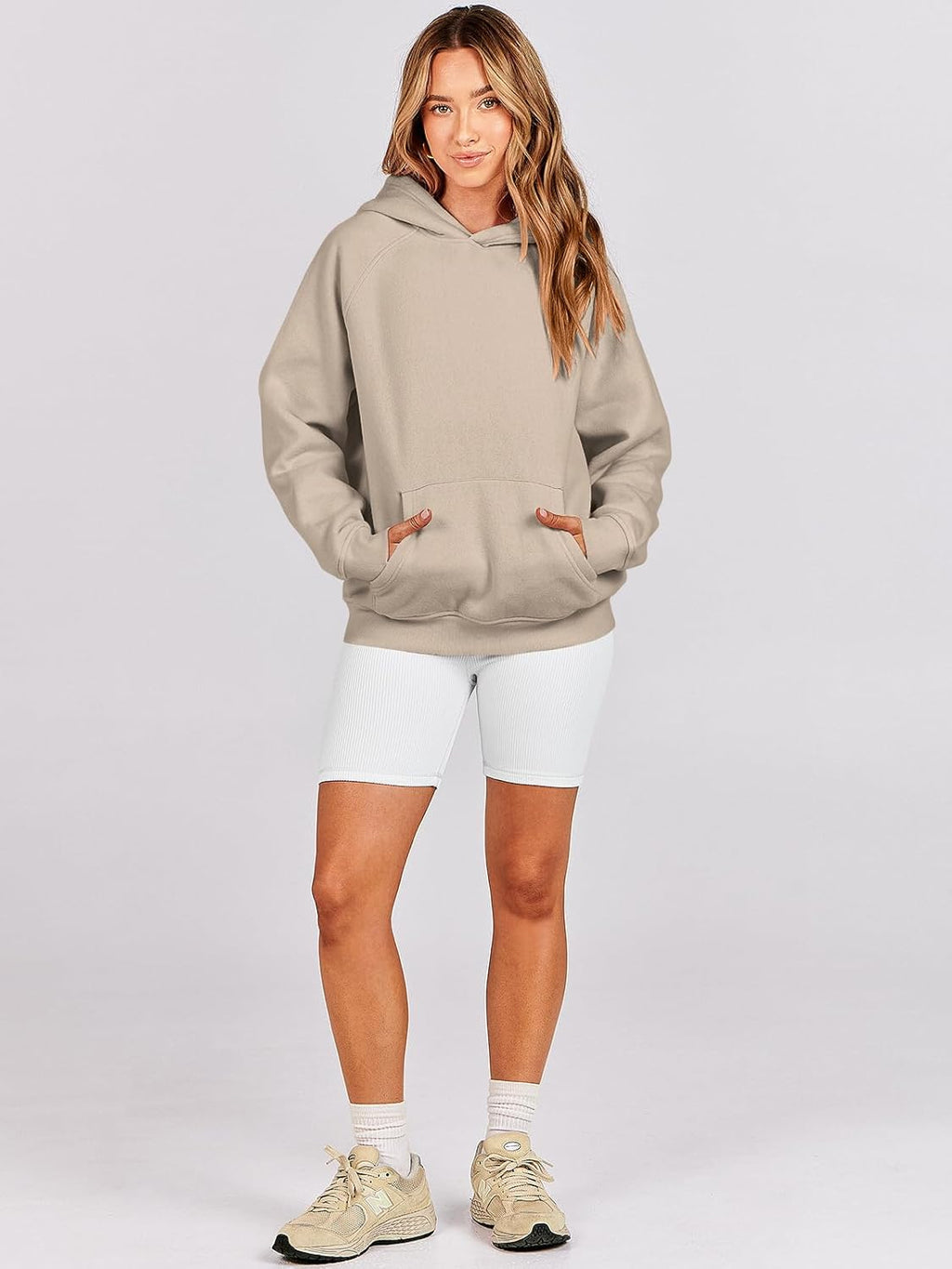 Women Hoodies Oversized Fleece Long Sleeve Comfy Casual Basic Pullover Sweatshirts 2025 Fall Outfits Y2K Clothes