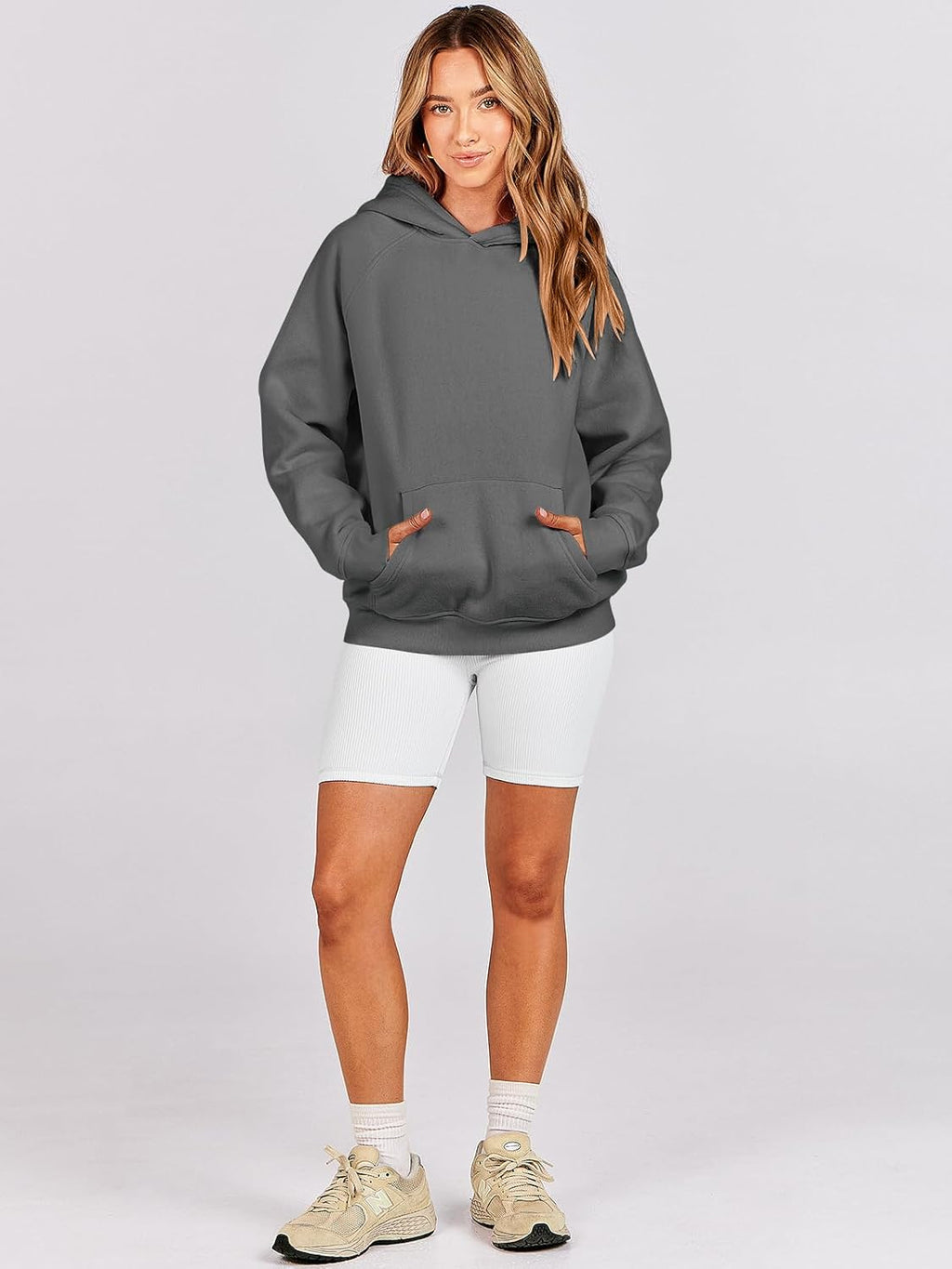 Women Hoodies Oversized Fleece Long Sleeve Comfy Casual Basic Pullover Sweatshirts 2025 Fall Outfits Y2K Clothes