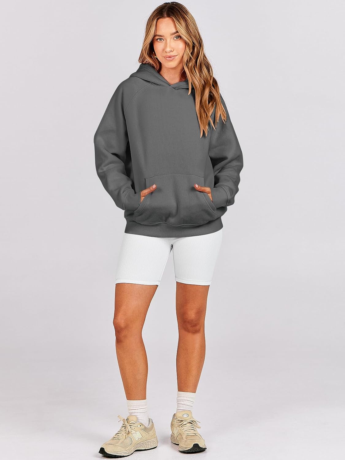 Women Hoodies Oversized Fleece Long Sleeve Comfy Casual Basic Pullover Sweatshirts 2025 Fall Outfits Y2K Clothes