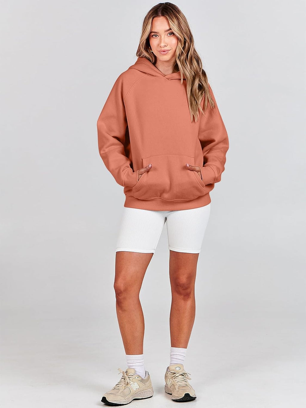 Women Hoodies Oversized Fleece Long Sleeve Comfy Casual Basic Pullover Sweatshirts 2025 Fall Outfits Y2K Clothes