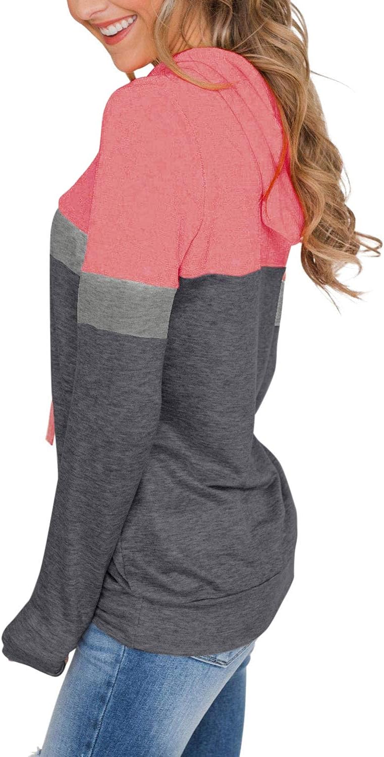 Women’s 2025 Fall Long Sleeve Hoodie Pullover Sweatshirt Lightweight Casual Tops Blouse