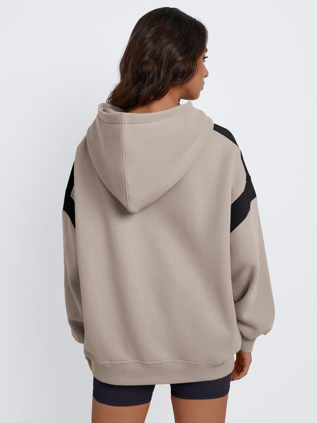 Womens Oversized Hoodies Color Block Fall Fashion 2025 Casual Long Sleeve Sweatshirts Y2k Winter Clothes