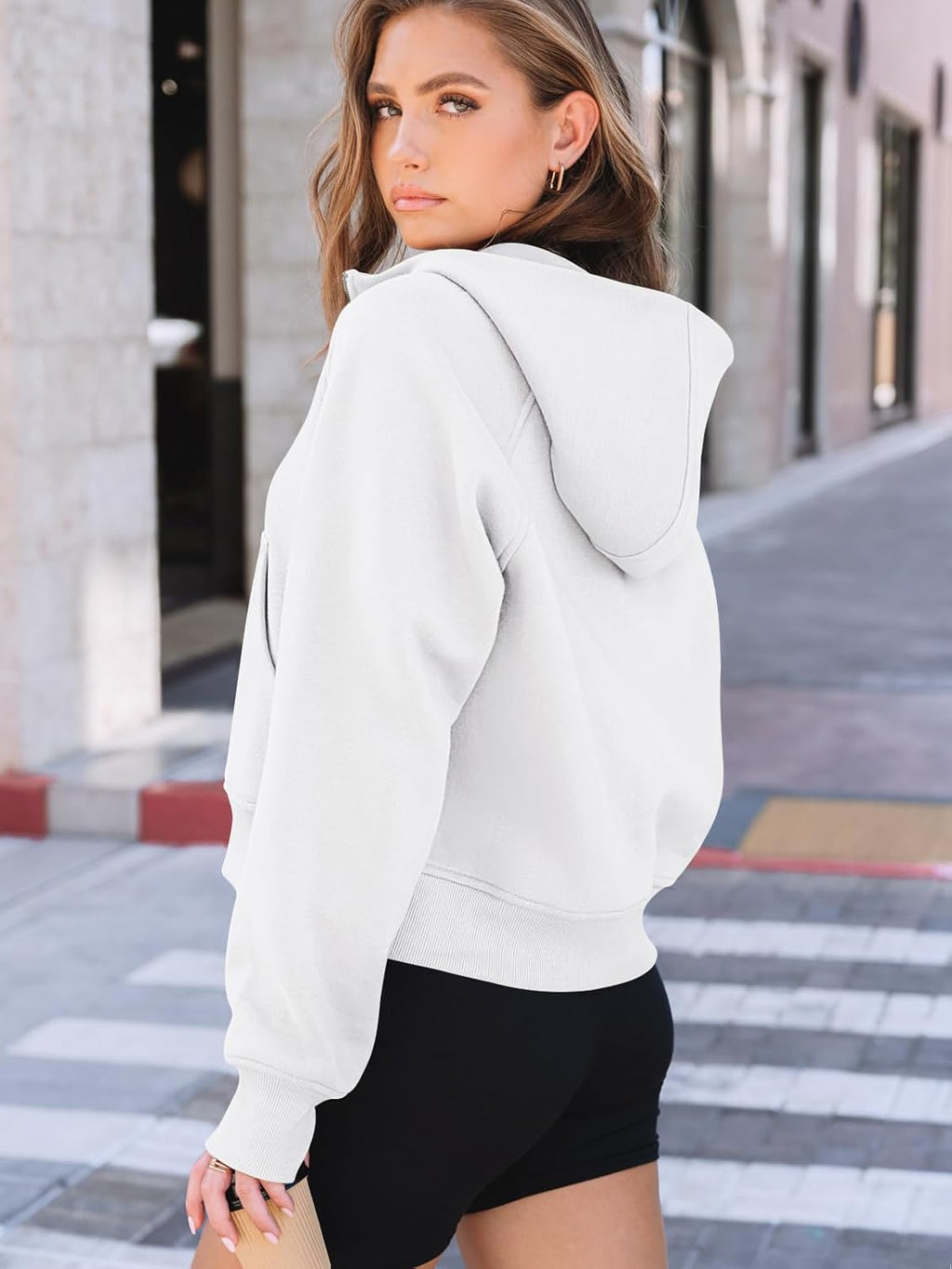 Womens Hoodies Fleece Fall Fashion Outfits Workout Sweatshirts Y2k Winter Zip Up Jackets Oversized Tops Clothes 2025