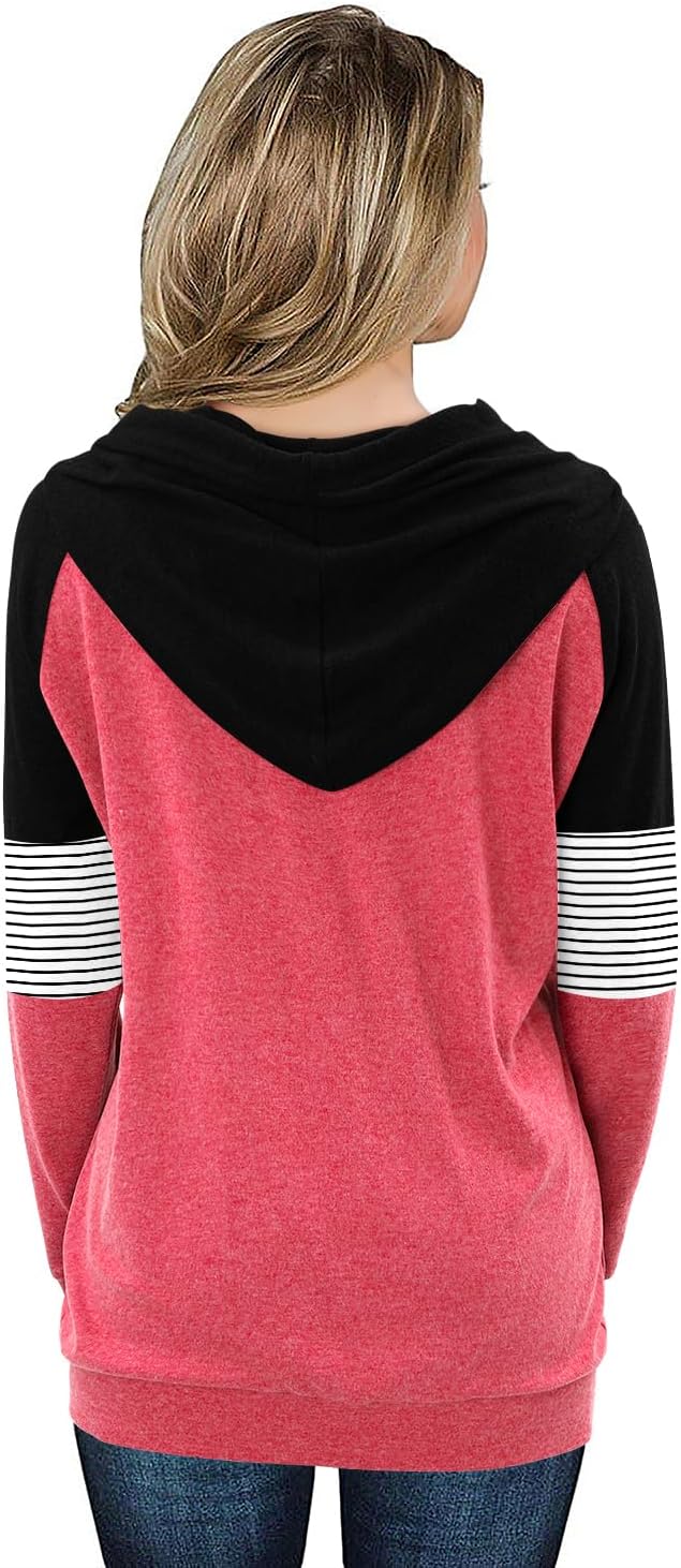 Women's Pullover Hoodies Teen Girls Trendy Fall Fashion Tops Hooded Sweatshirts