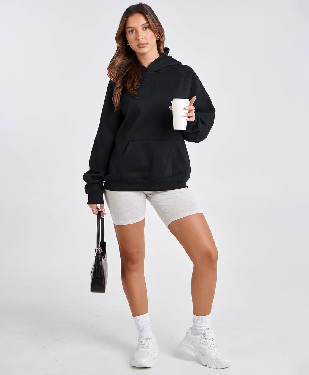 Womens Camo Hoodies Maple Leaf Print Oversized Hooded Sweatshirt Fleece Pullover Sweatshirts Long Sleeve with Pocket