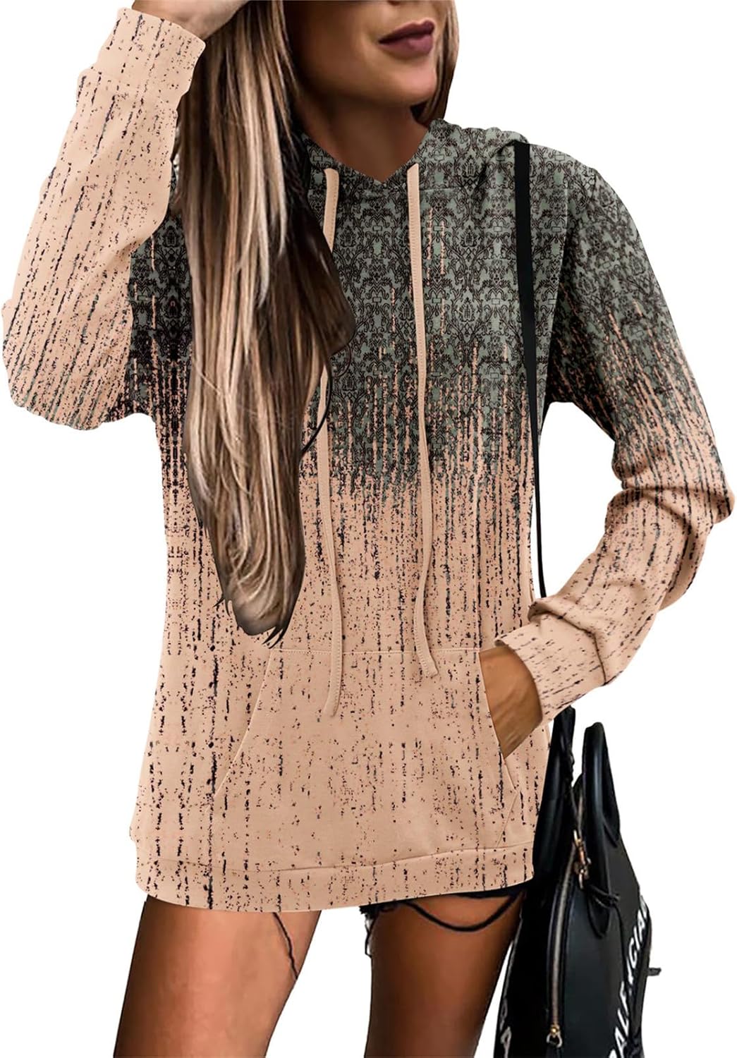 Women's Pullover Hoodies Teen Girls Trendy Fall Fashion Tops Hooded Sweatshirts